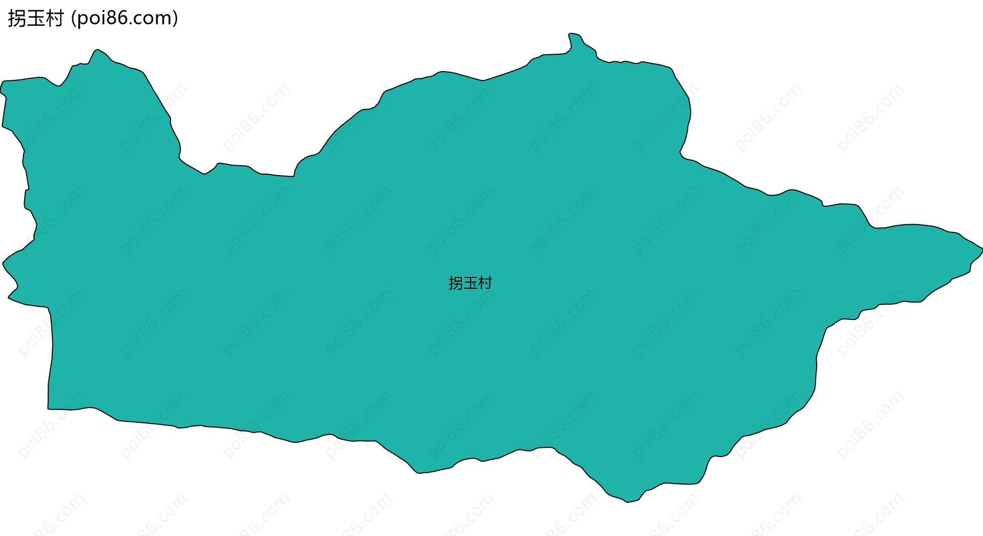 拐玉村边界地图