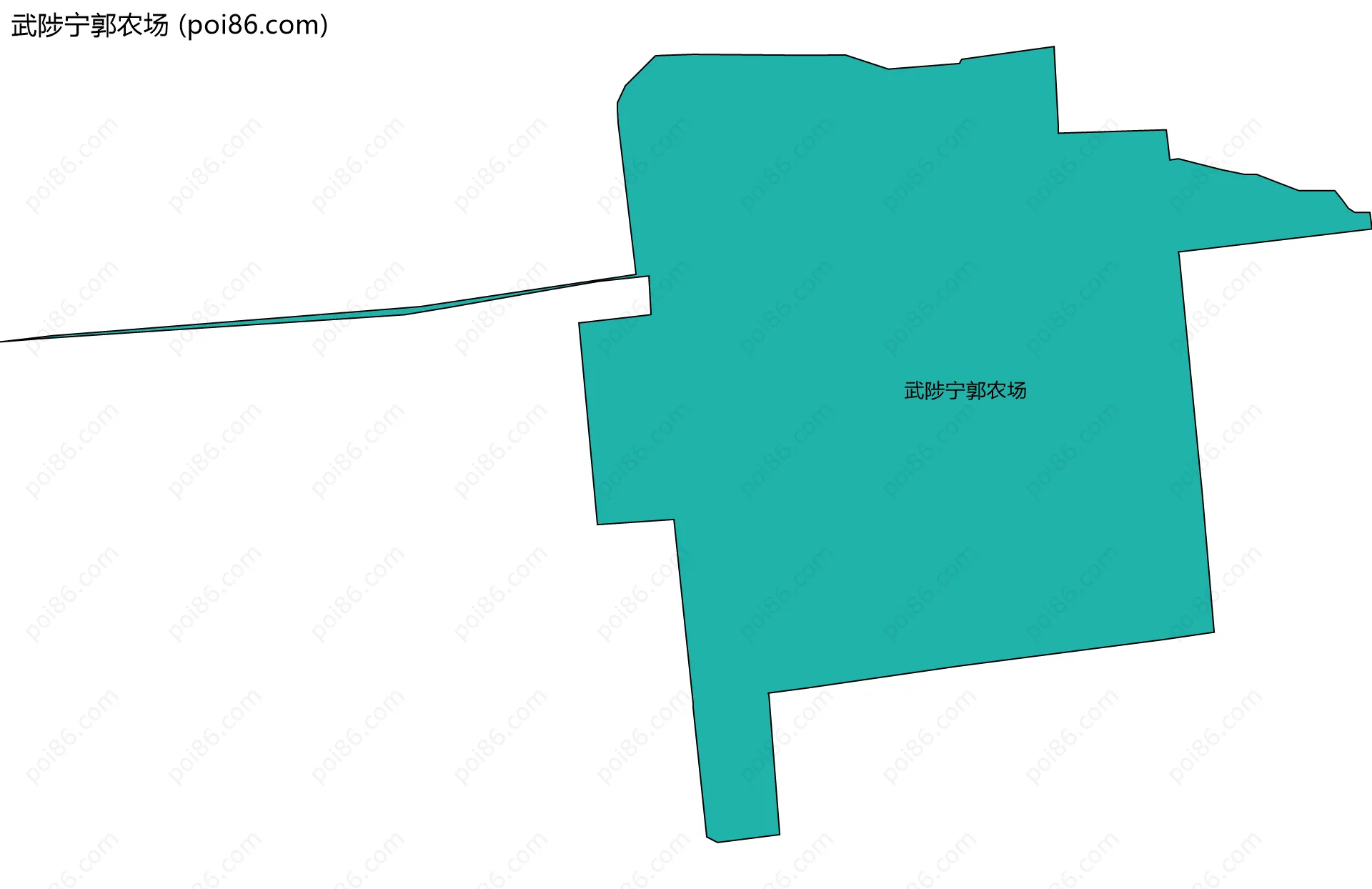 武陟宁郭农场边界地图