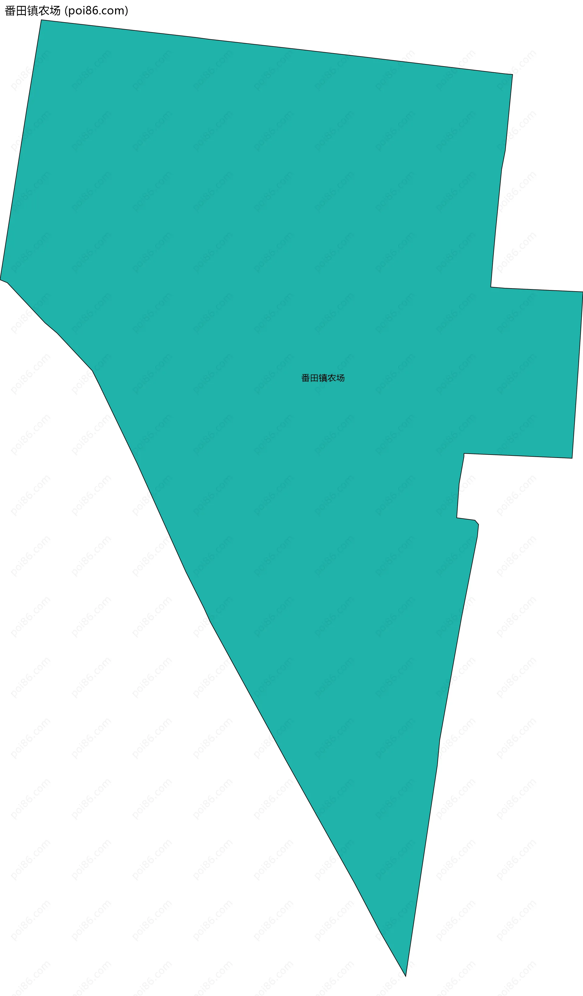 番田镇农场边界地图