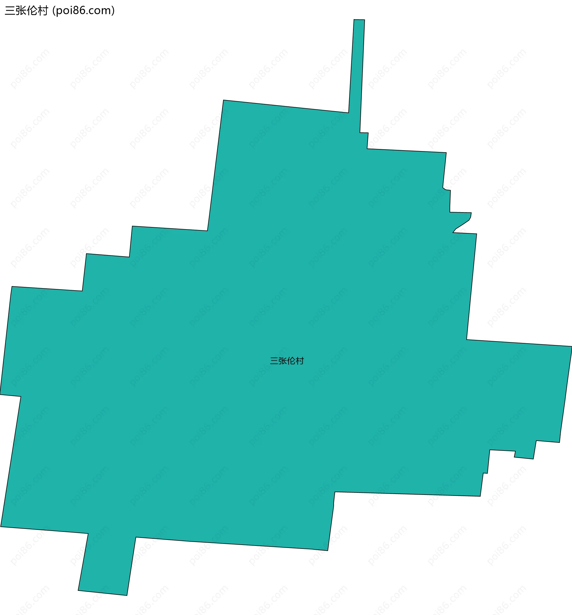 三张伦村边界地图