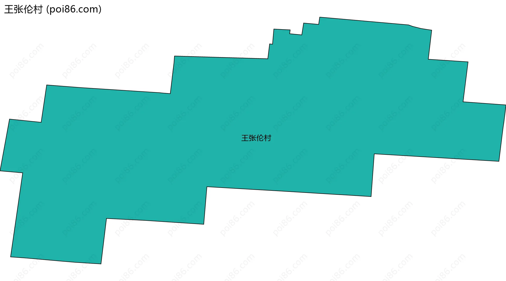 王张伦村边界地图