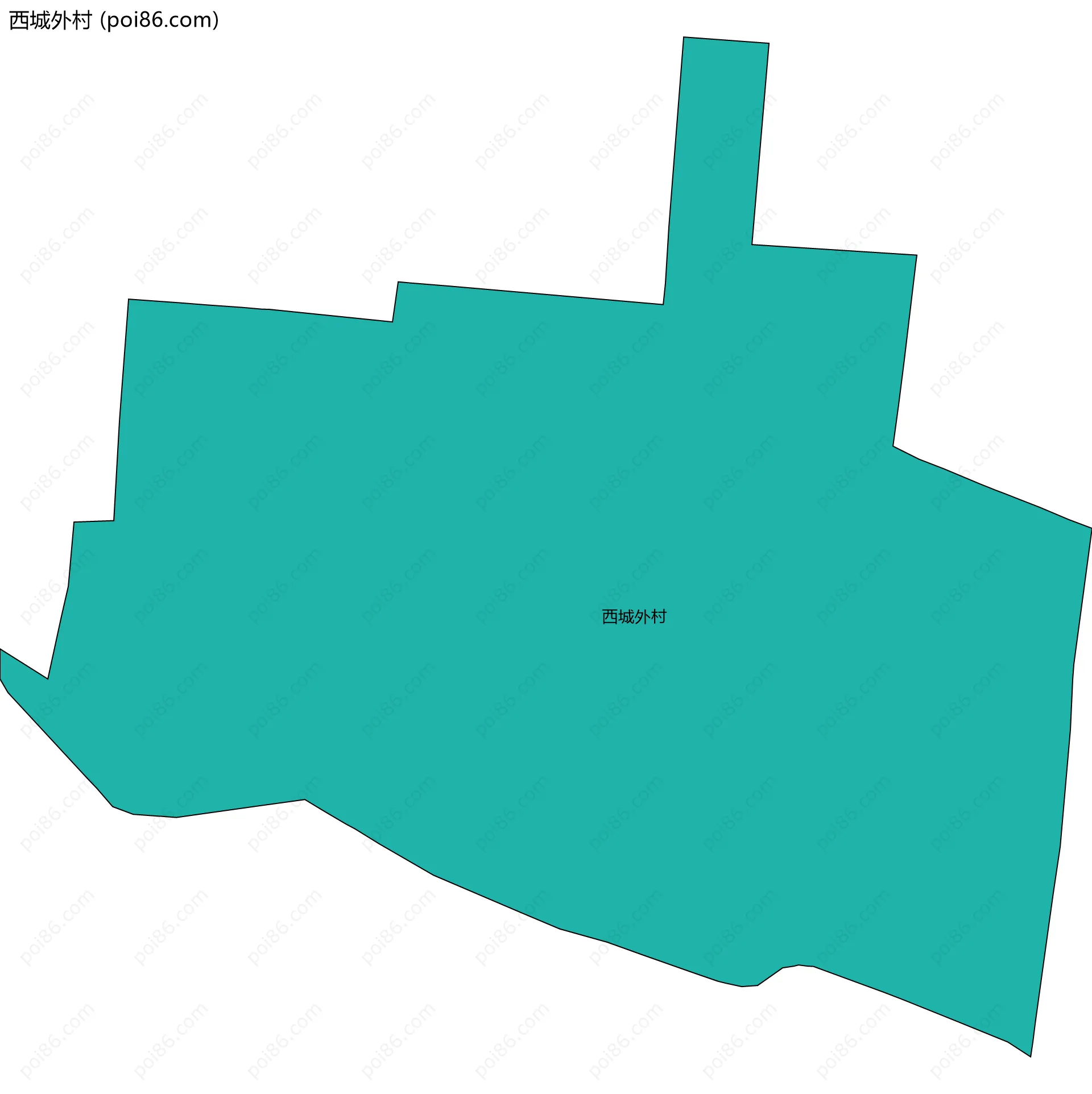 西城外村边界地图