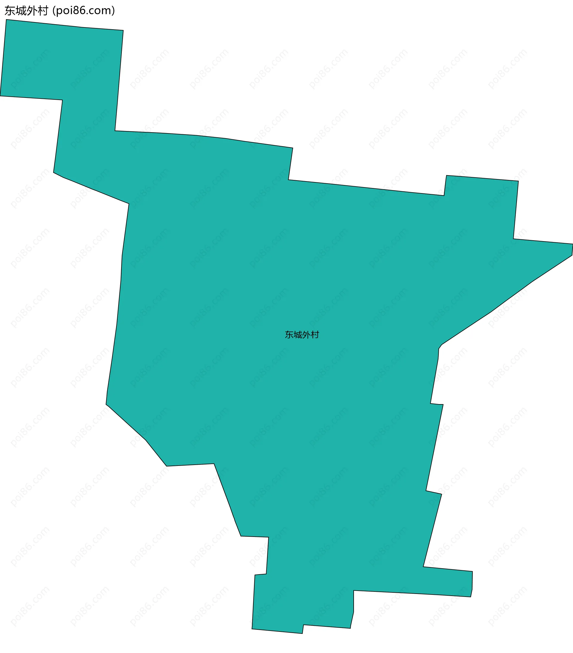 东城外村边界地图