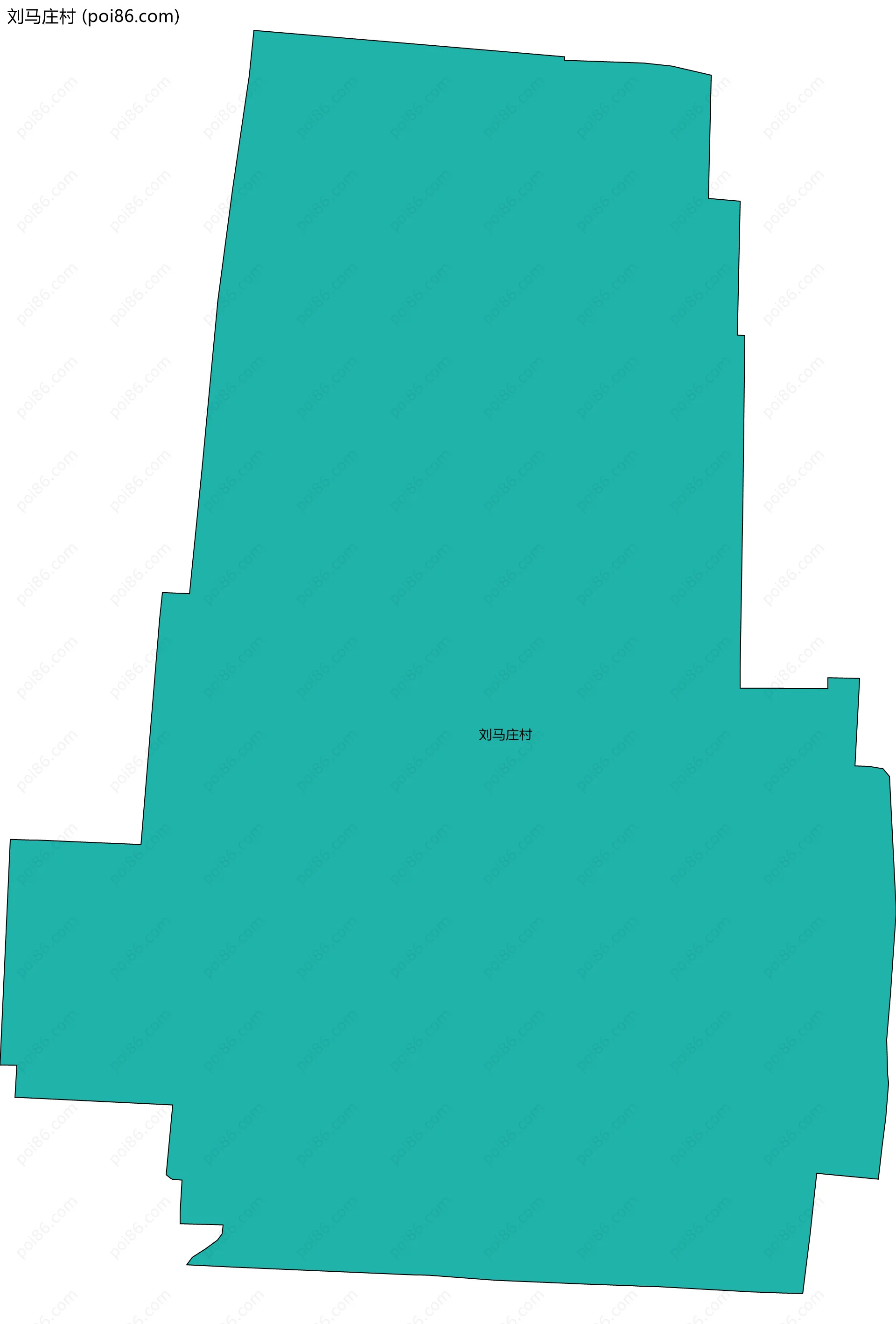 刘马庄村边界地图