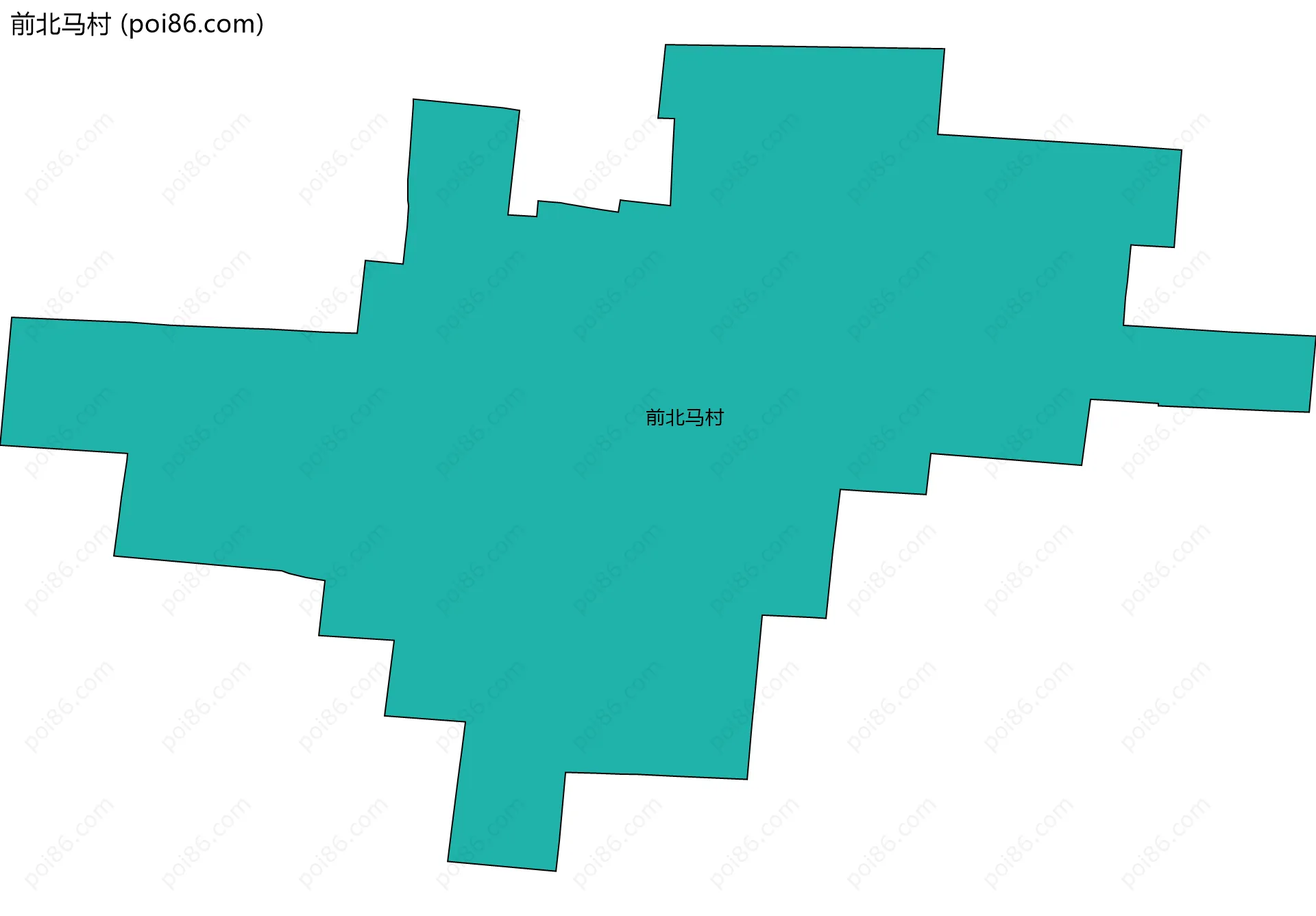 前北马村边界地图
