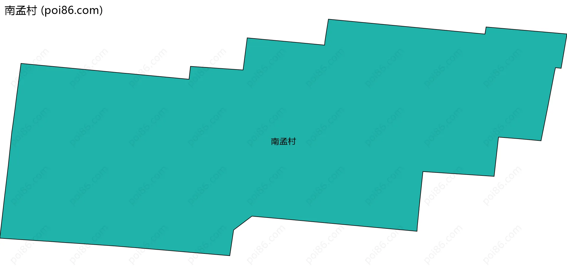 南孟村边界地图