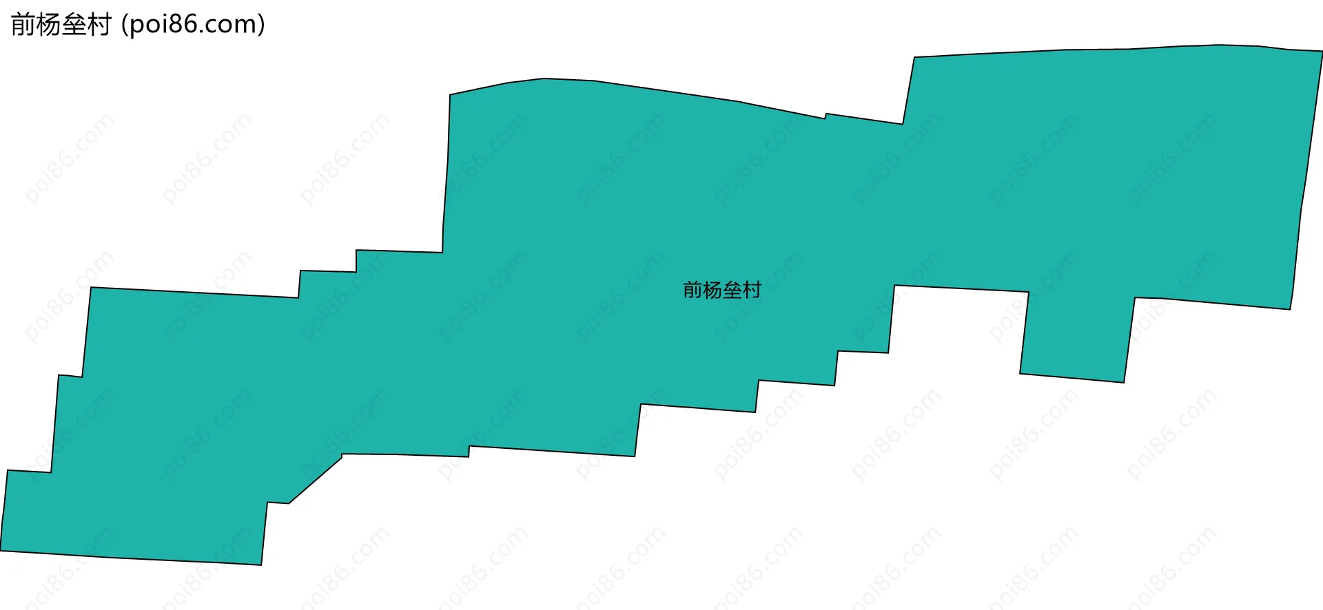 前杨垒村边界地图