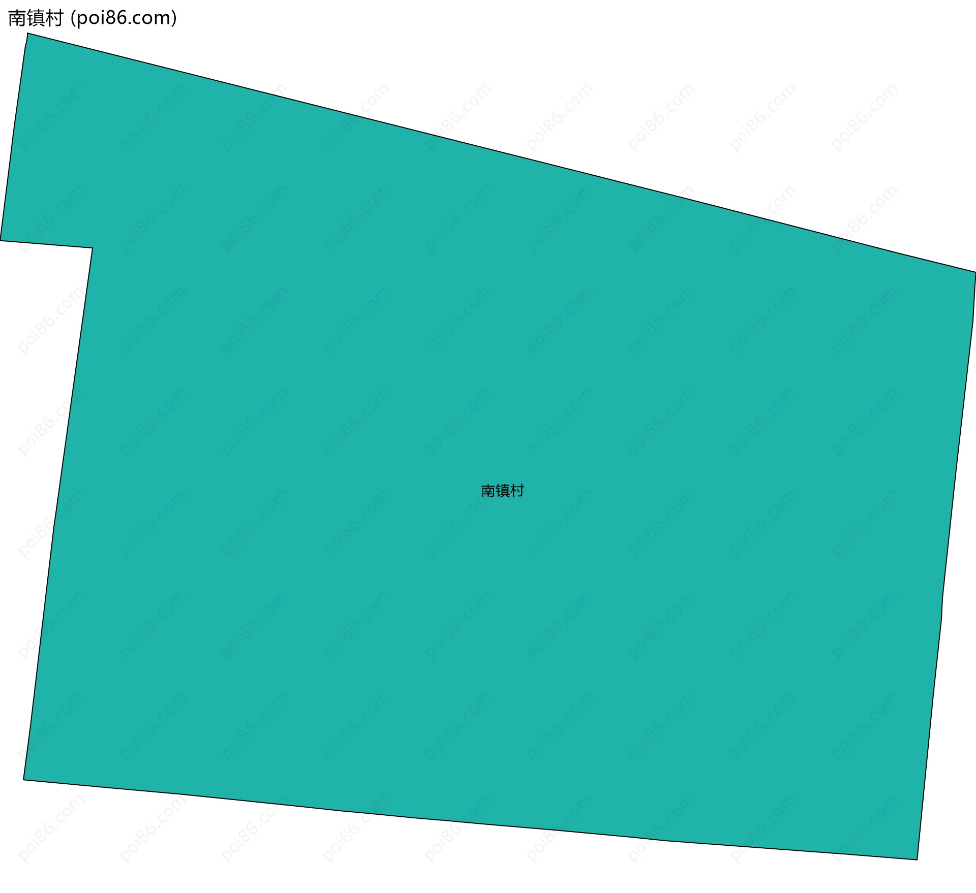 南镇村边界地图