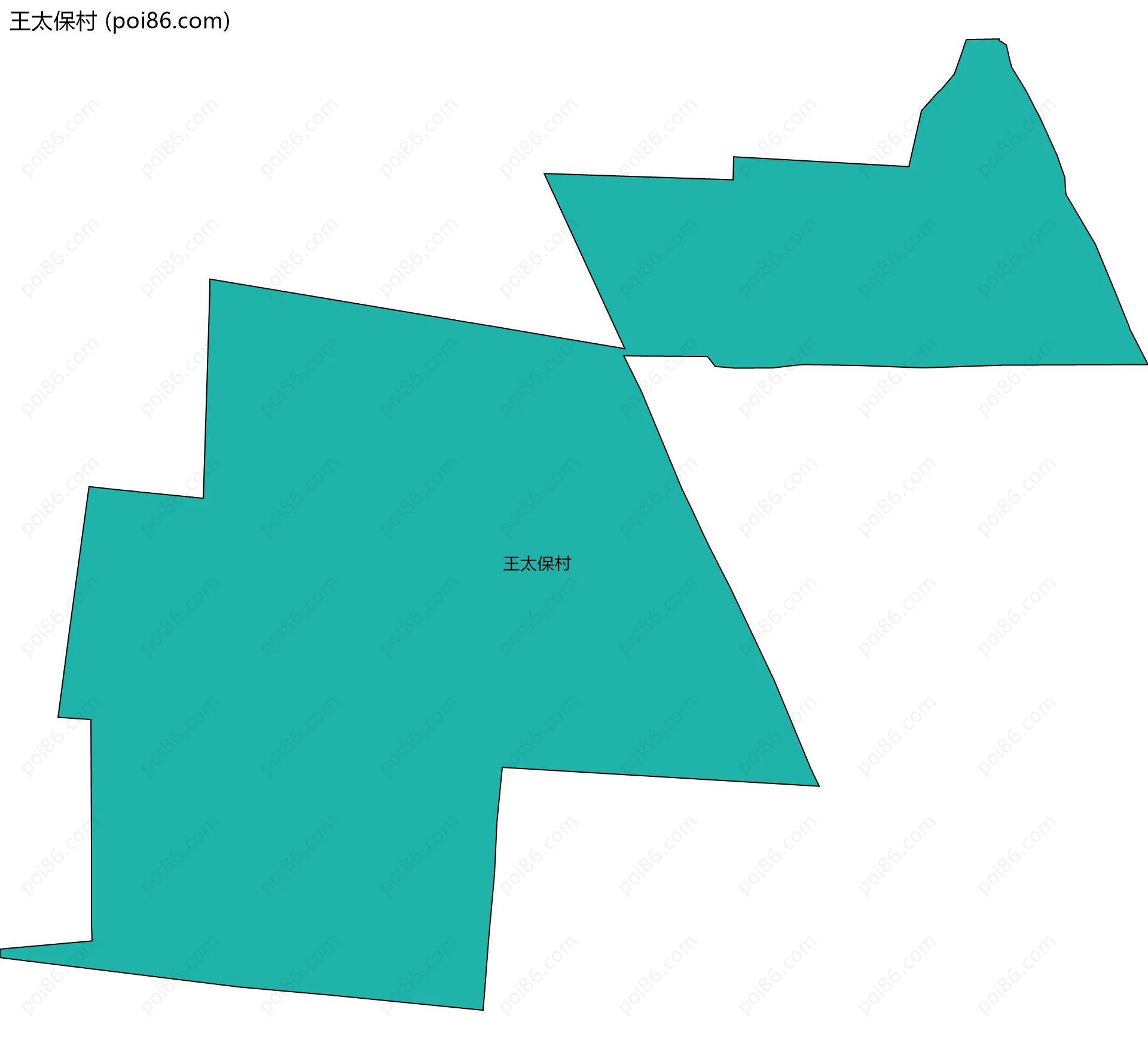 王太保村边界地图