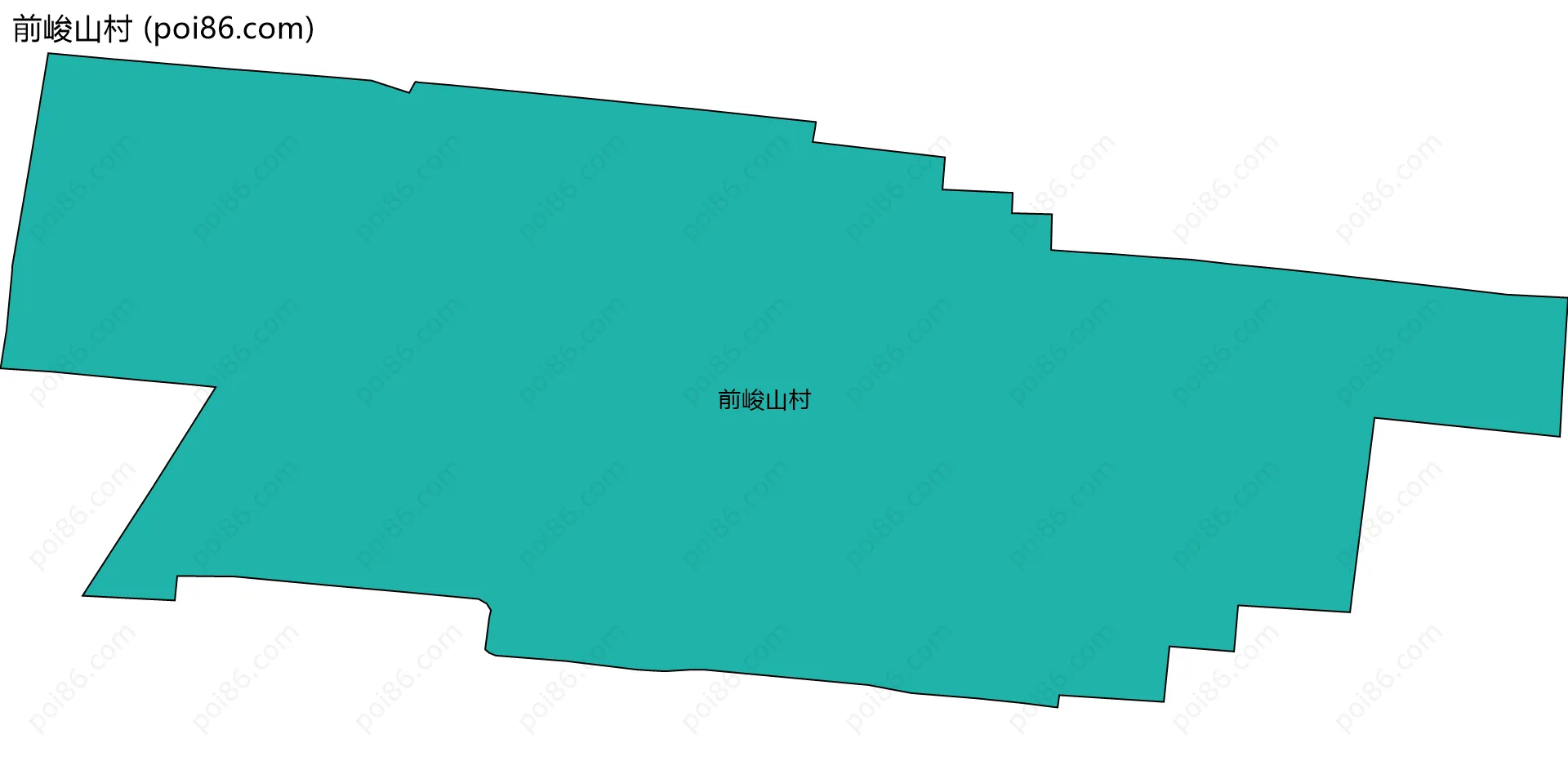 前峻山村边界地图
