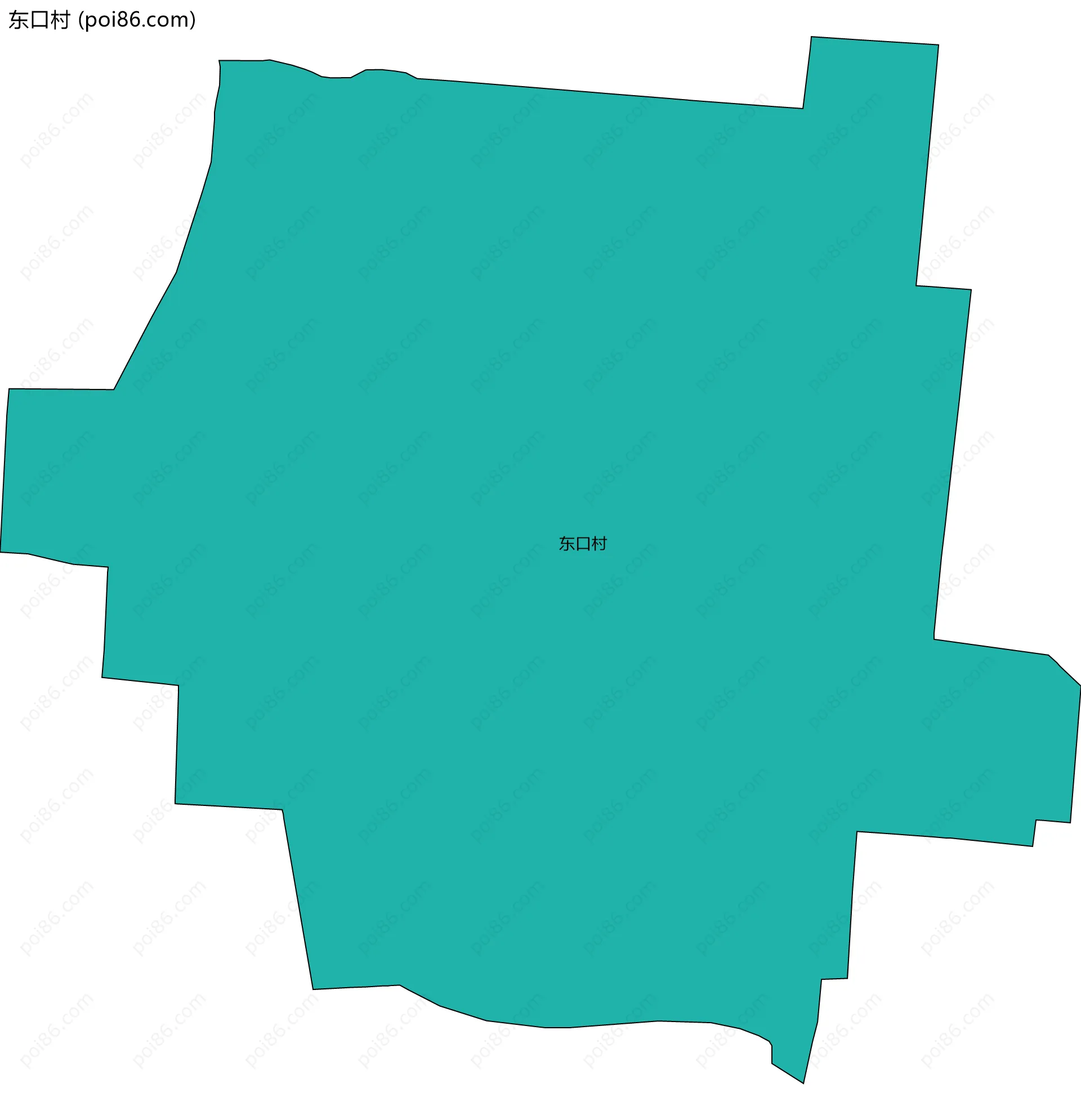 东口村边界地图