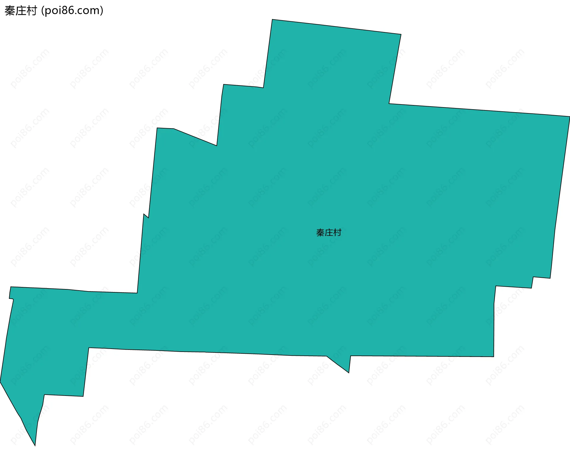 秦庄村边界地图