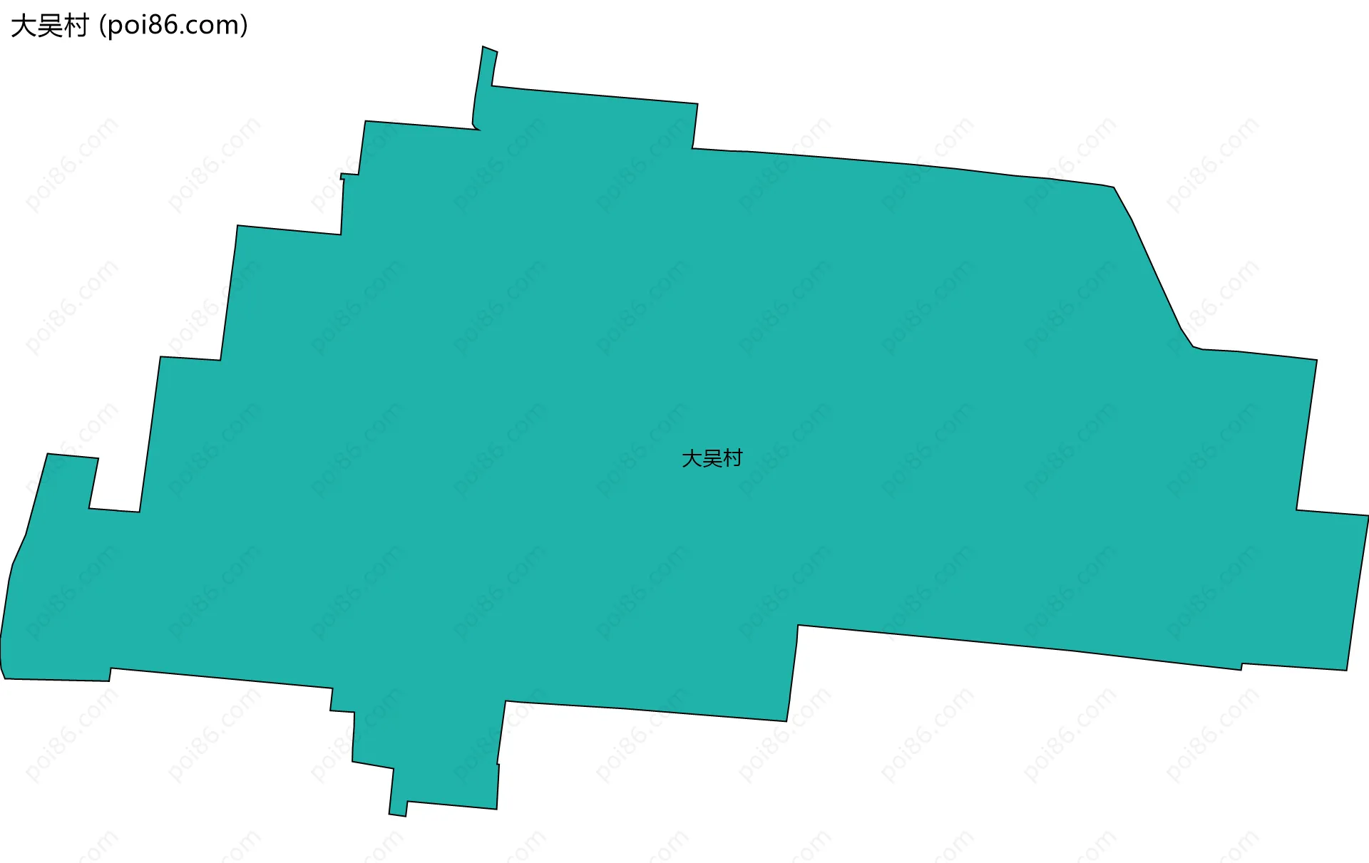 大吴村边界地图