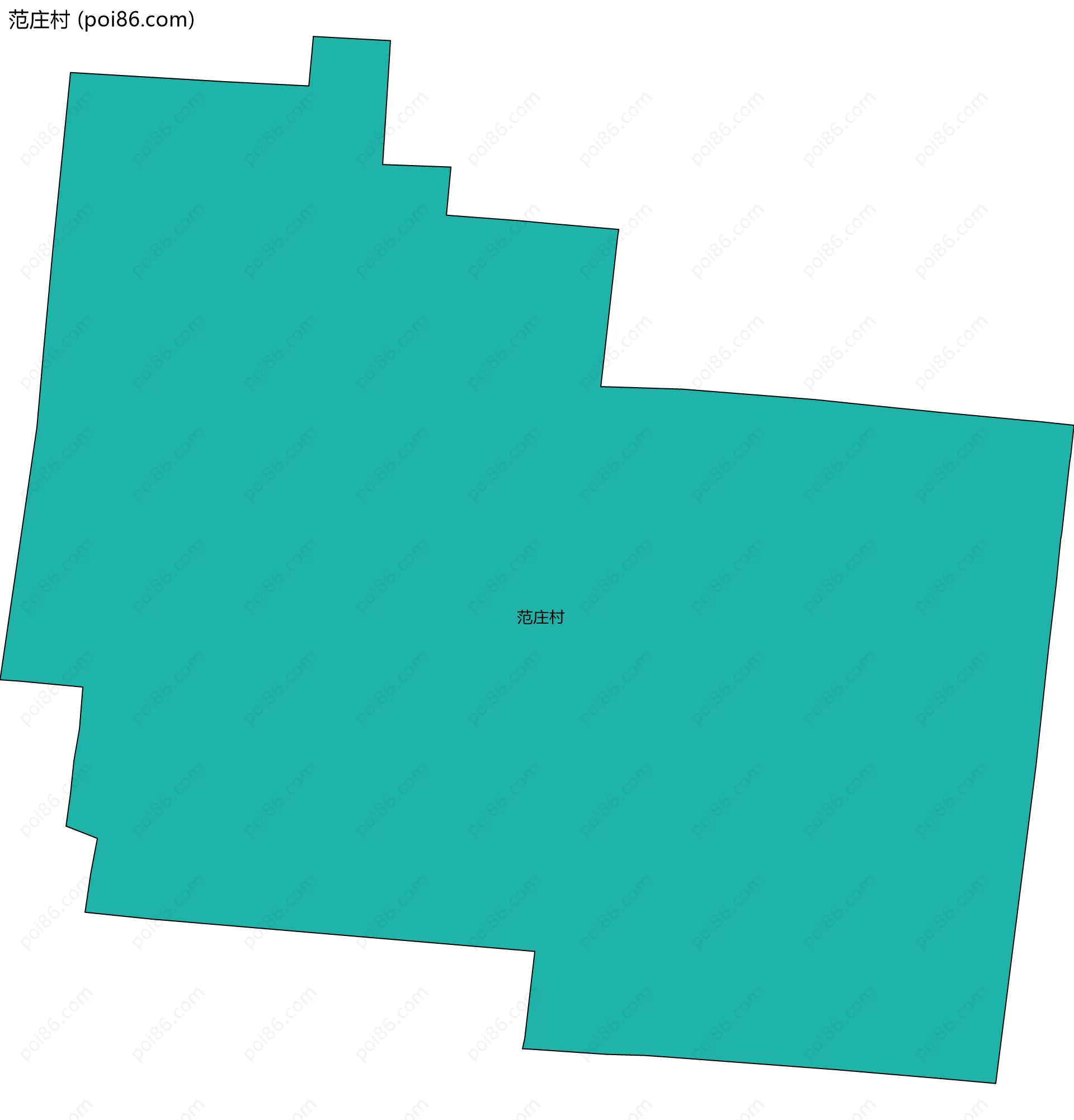 范庄村边界地图