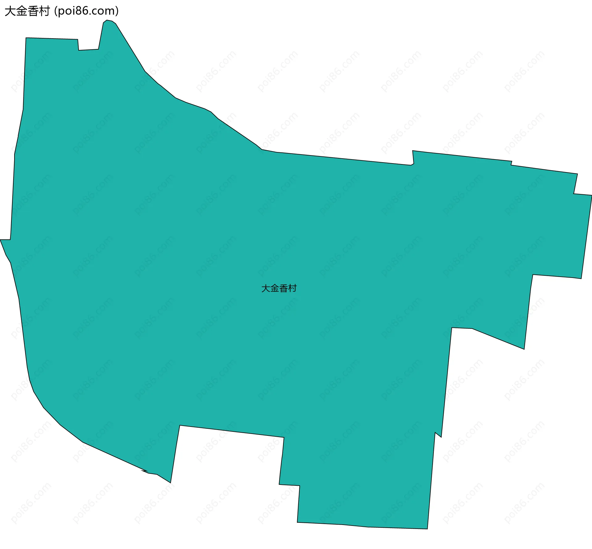 大金香村边界地图