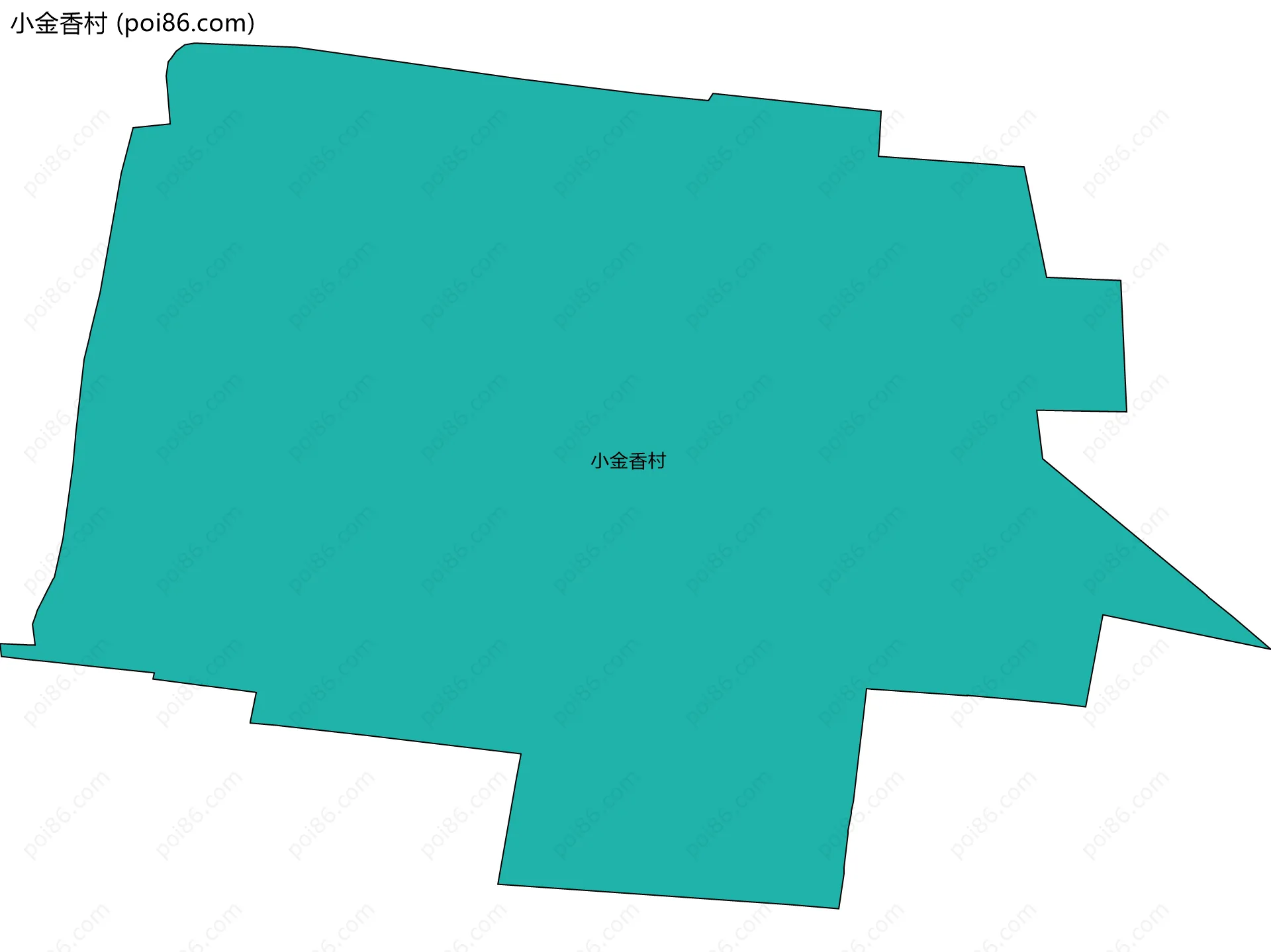 小金香村边界地图