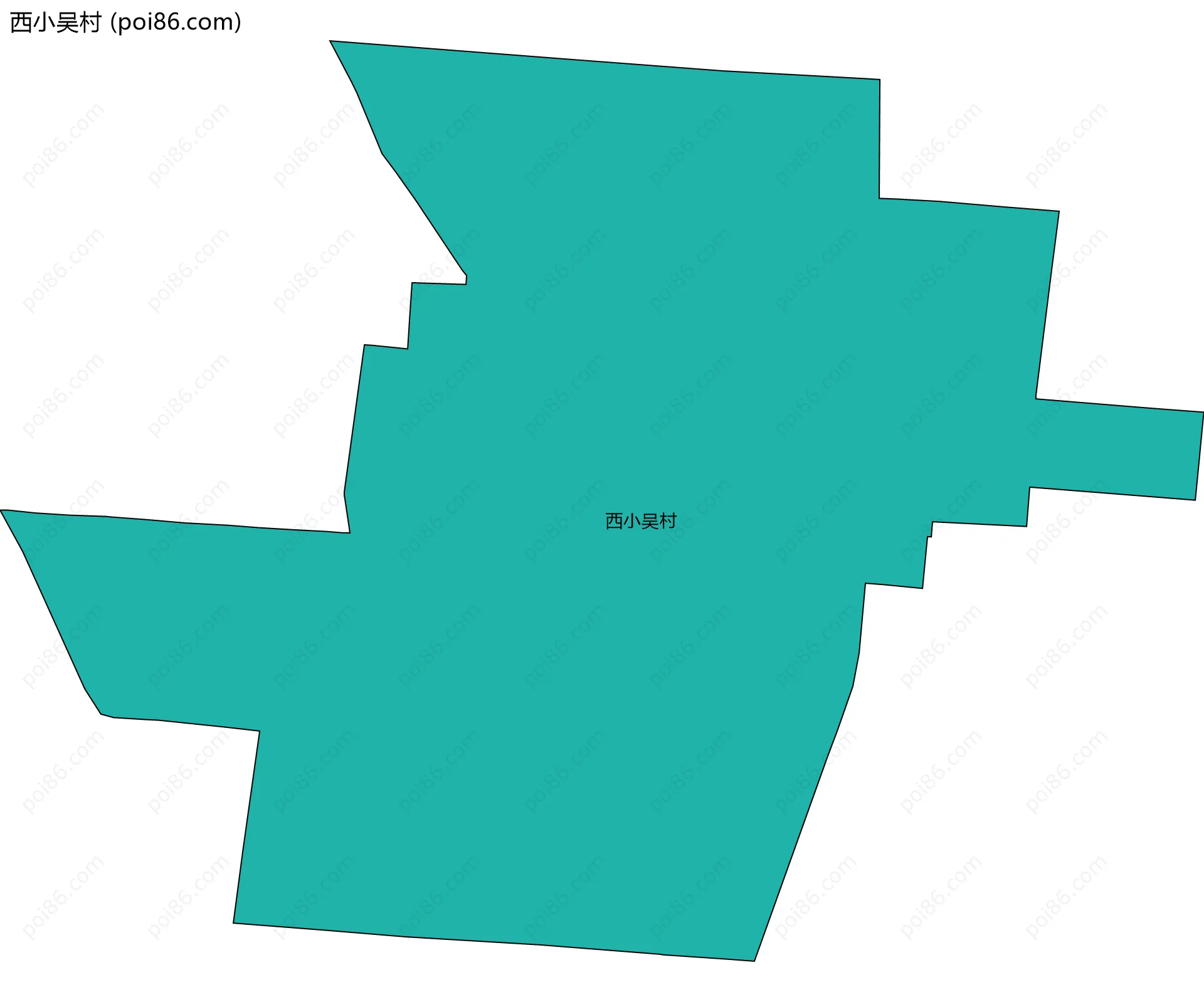 西小吴村边界地图