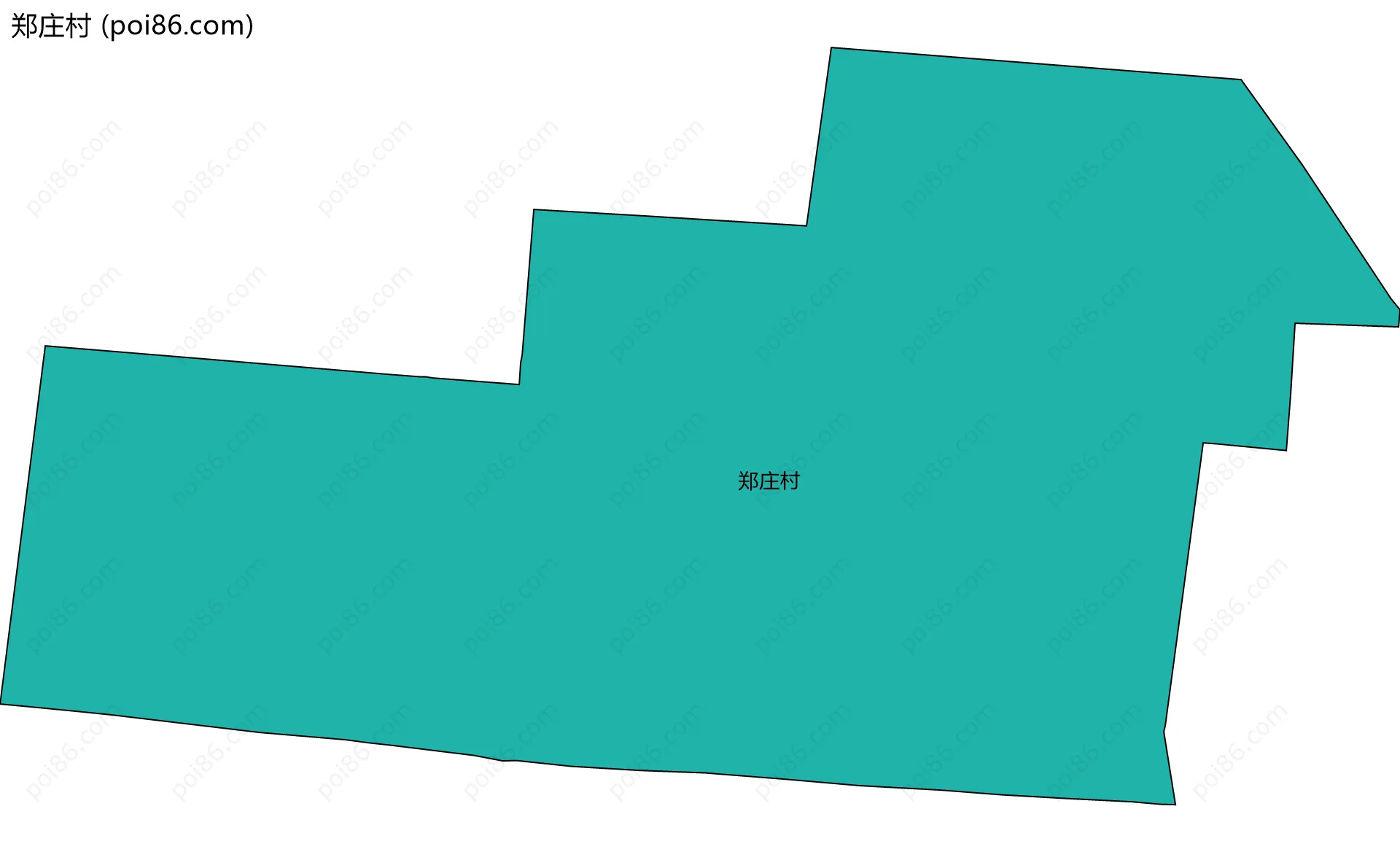 郑庄村边界地图