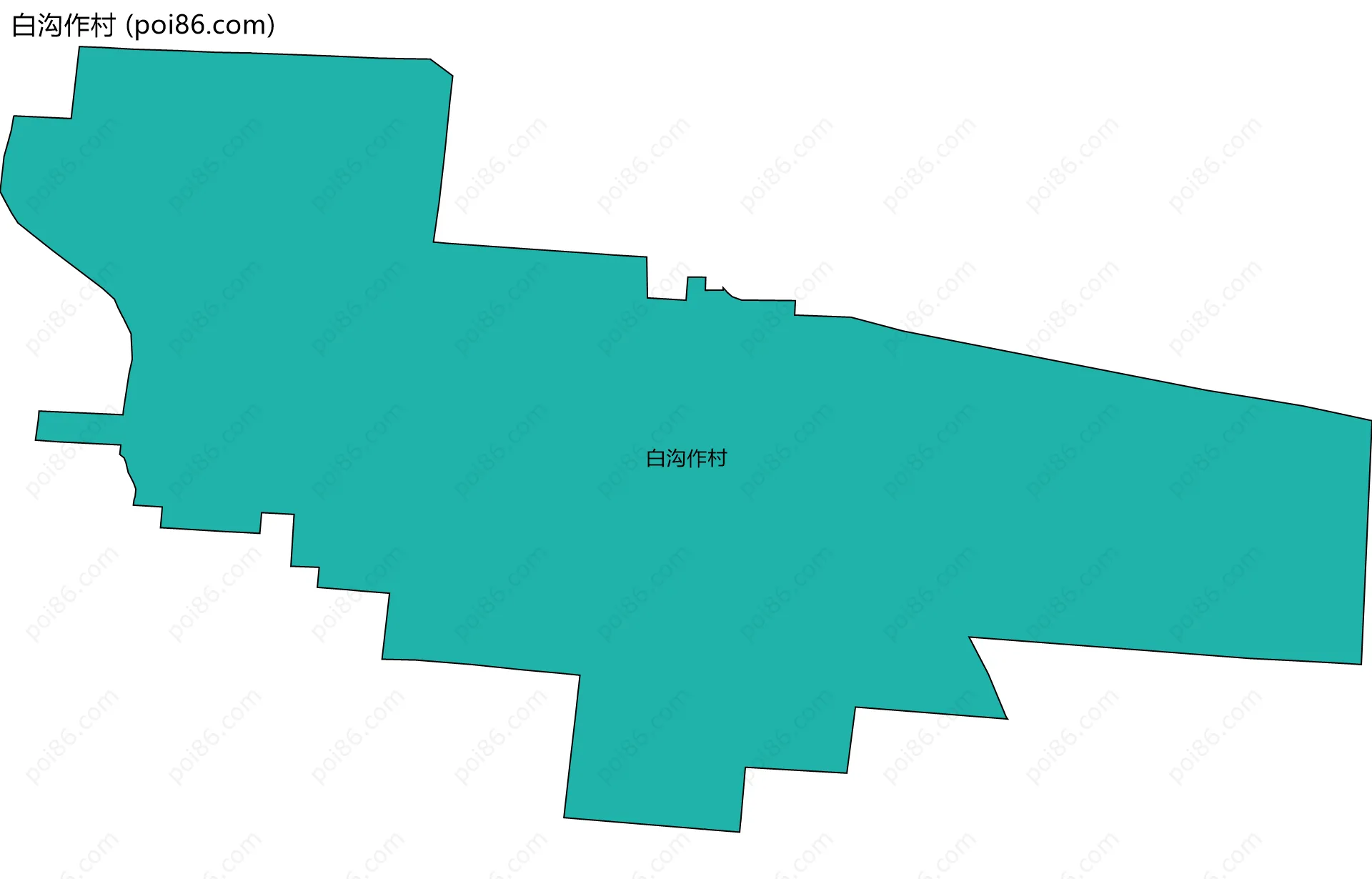 白沟作村边界地图