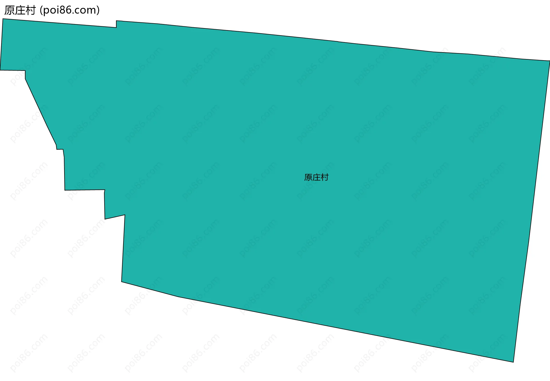 原庄村边界地图