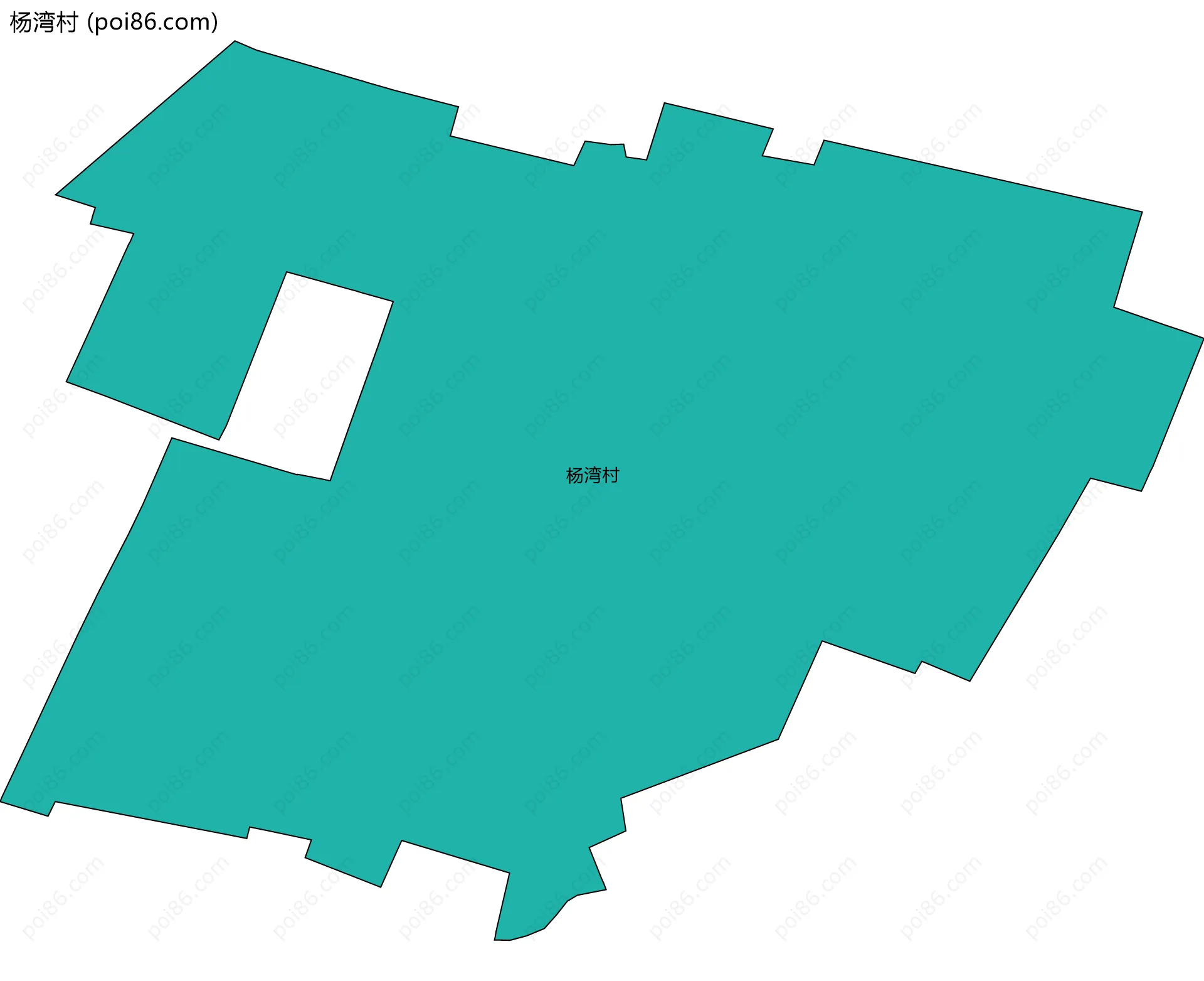 杨湾村边界地图