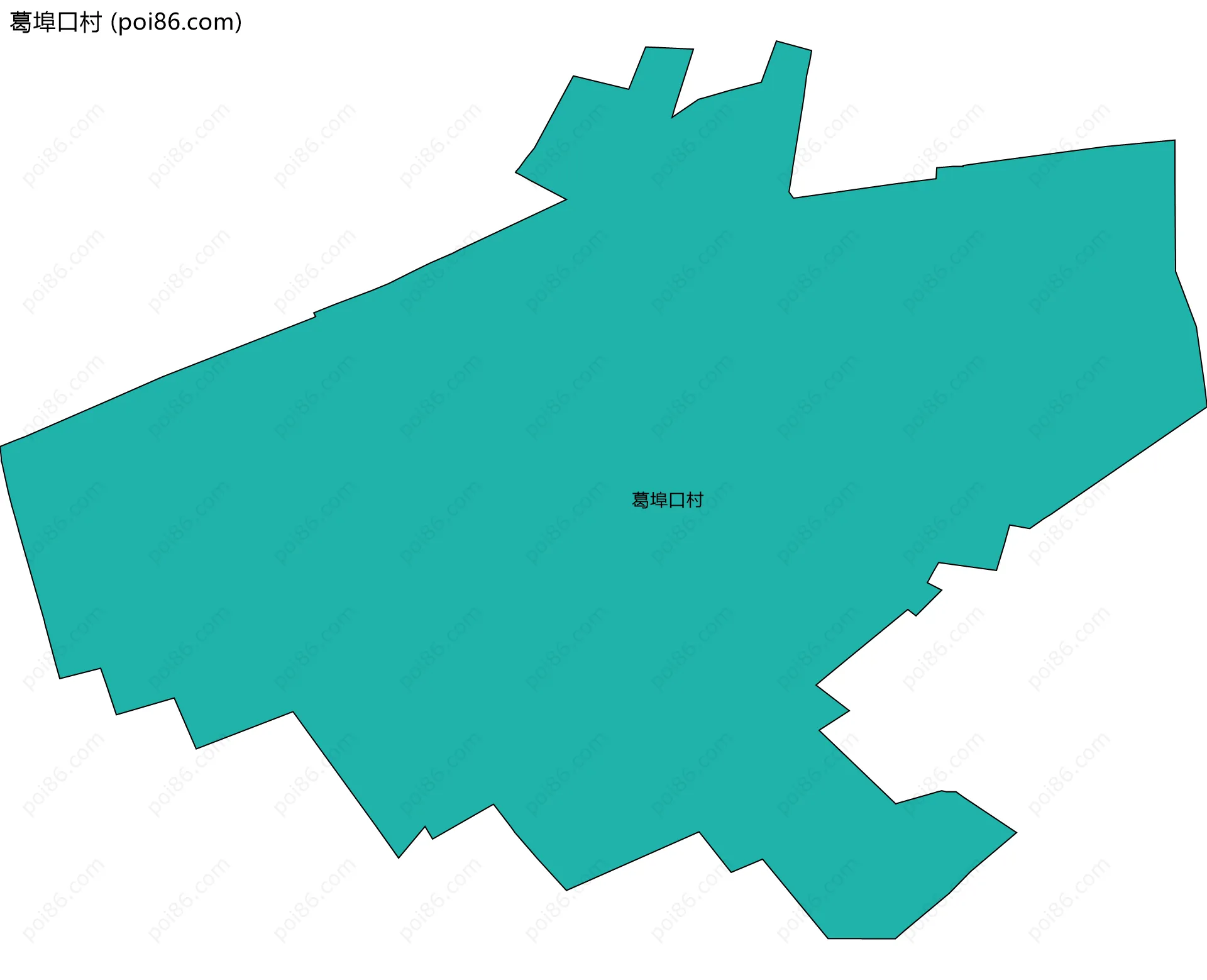 葛埠口村边界地图