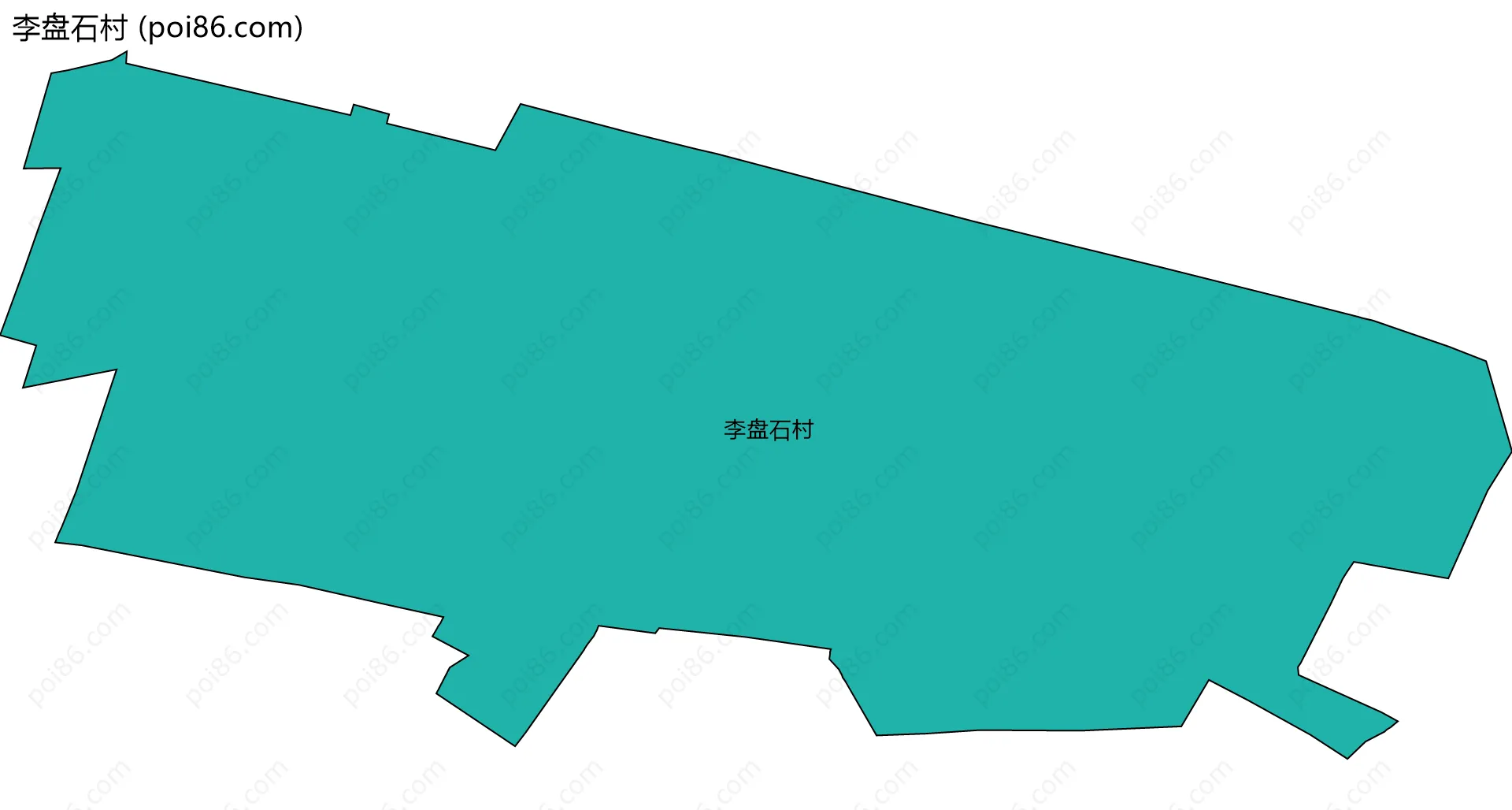 李盘石村边界地图