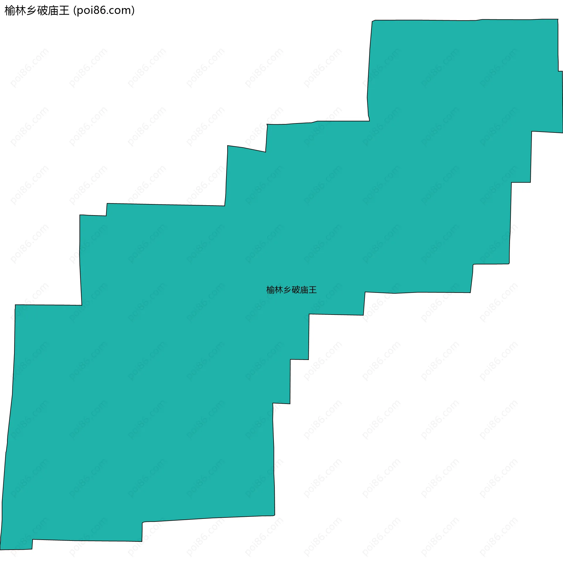 榆林乡破庙王边界地图
