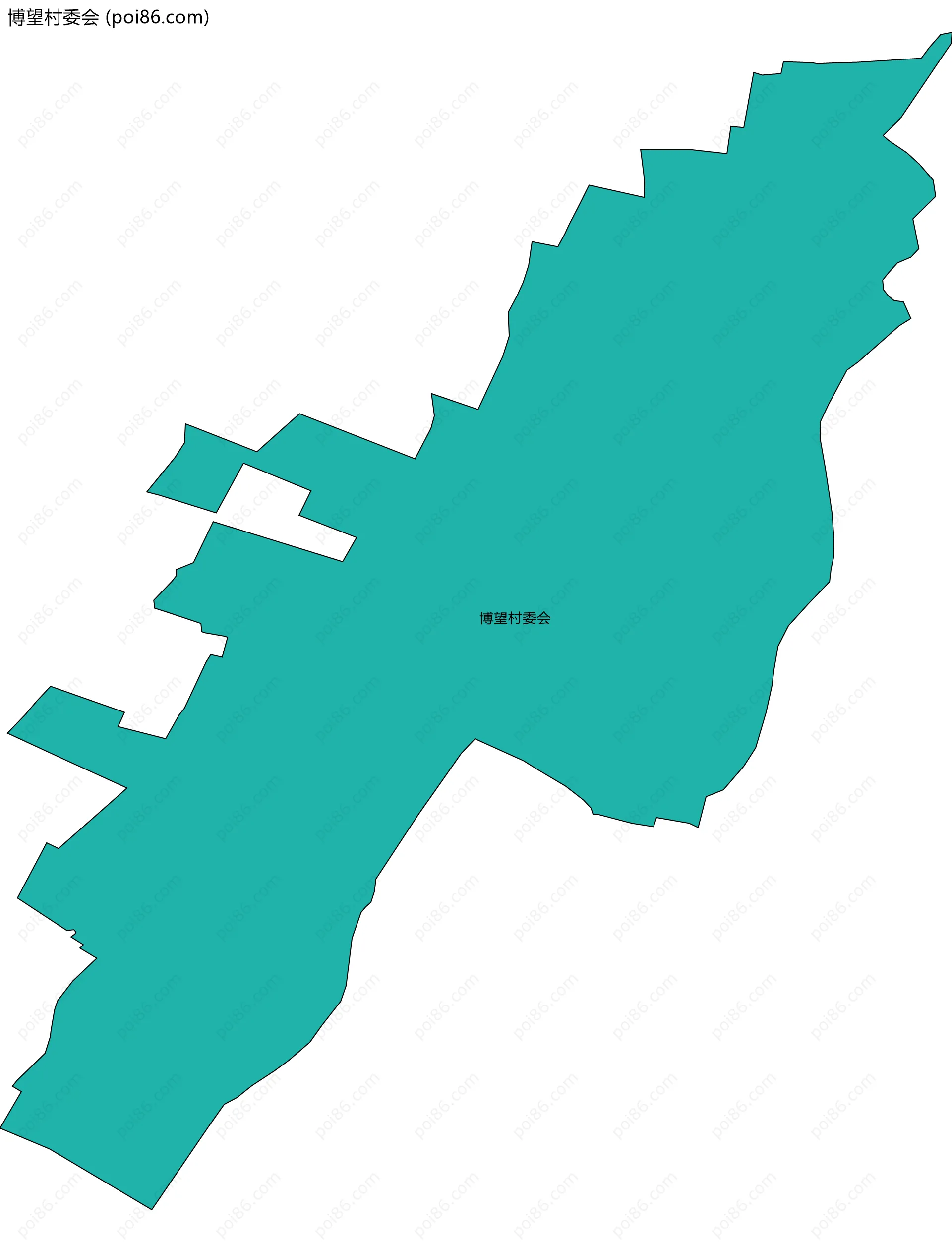 博望村委会边界地图