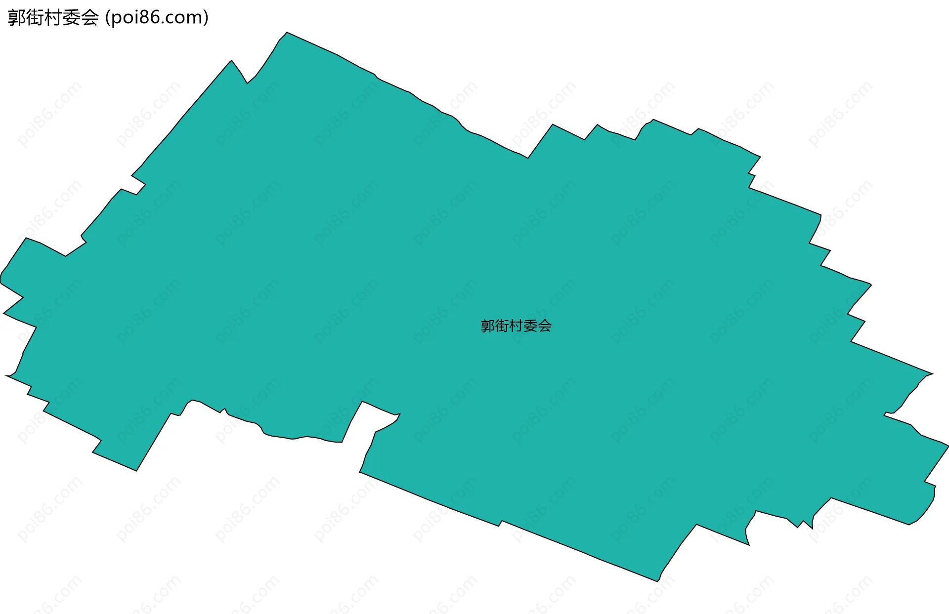 郭街村委会边界地图