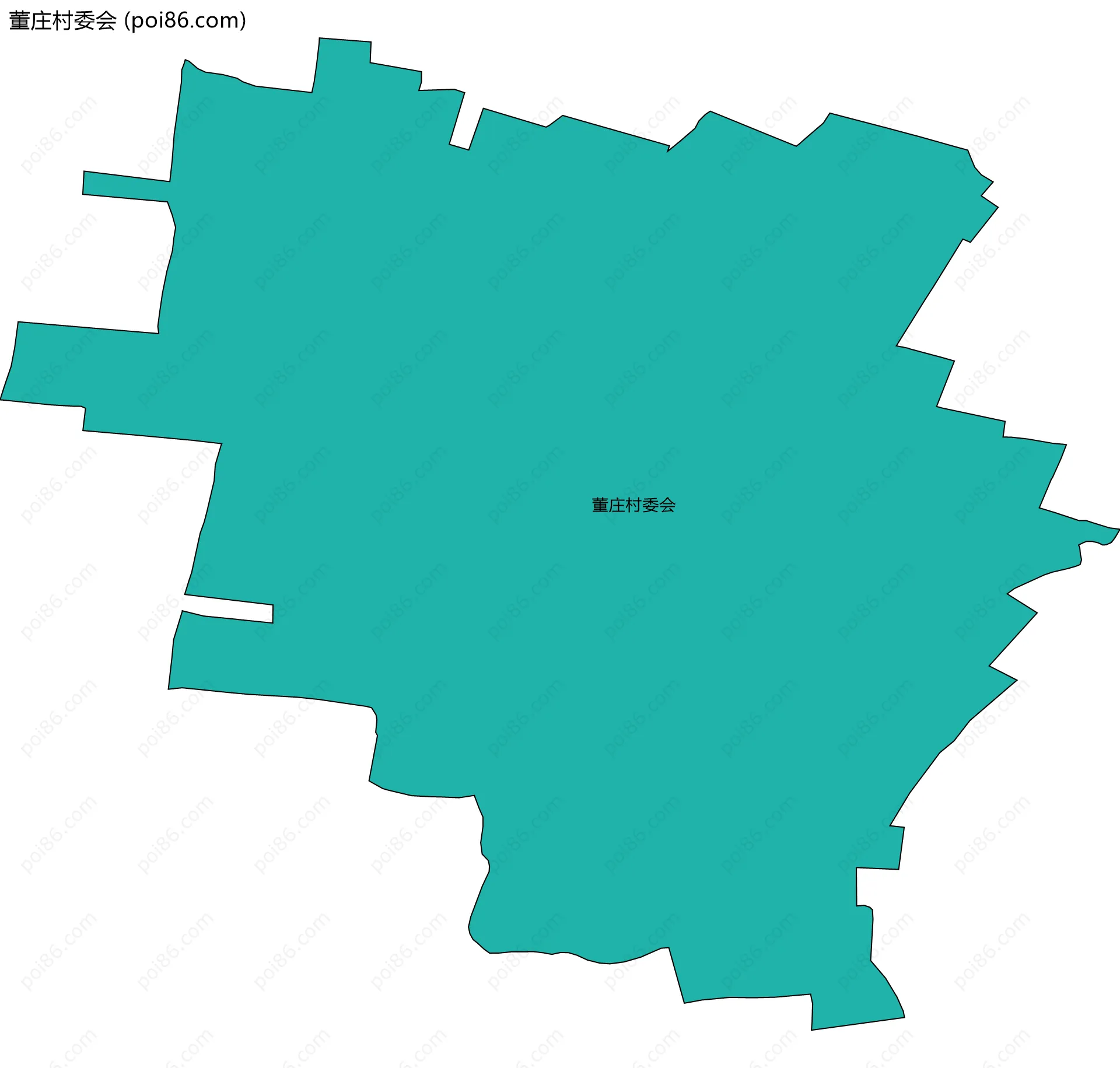 董庄村委会边界地图