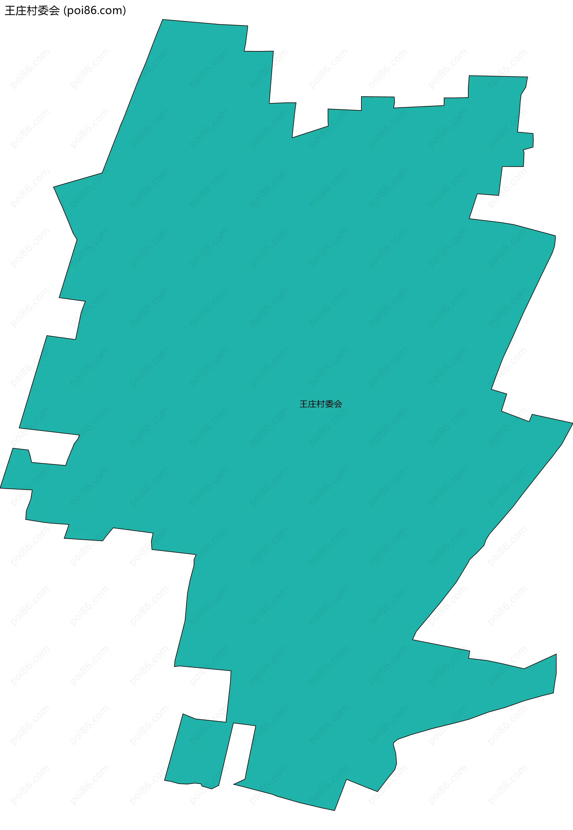 王庄村委会边界地图