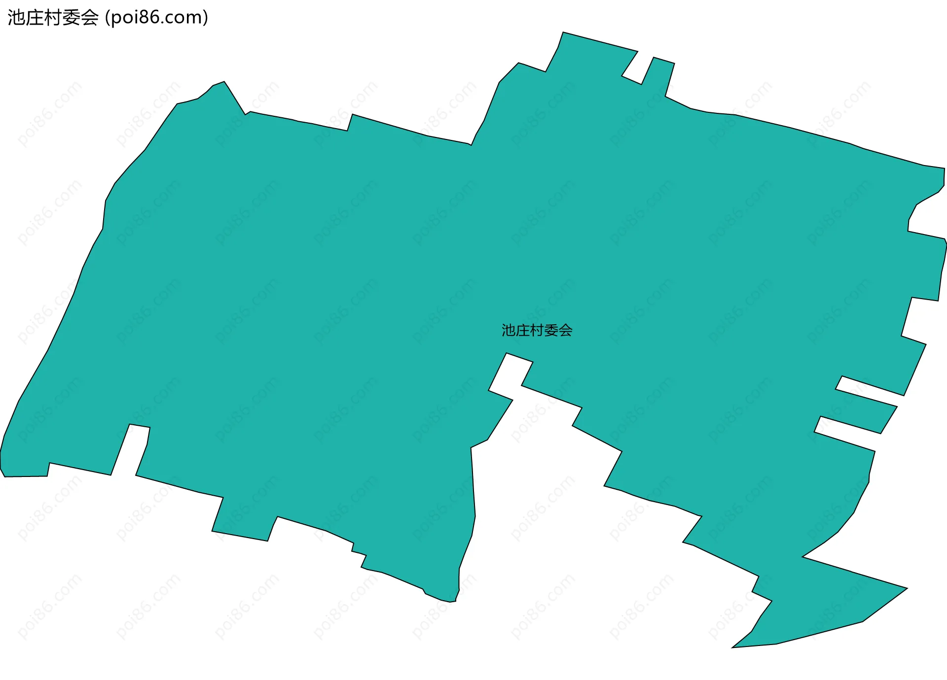 池庄村委会边界地图