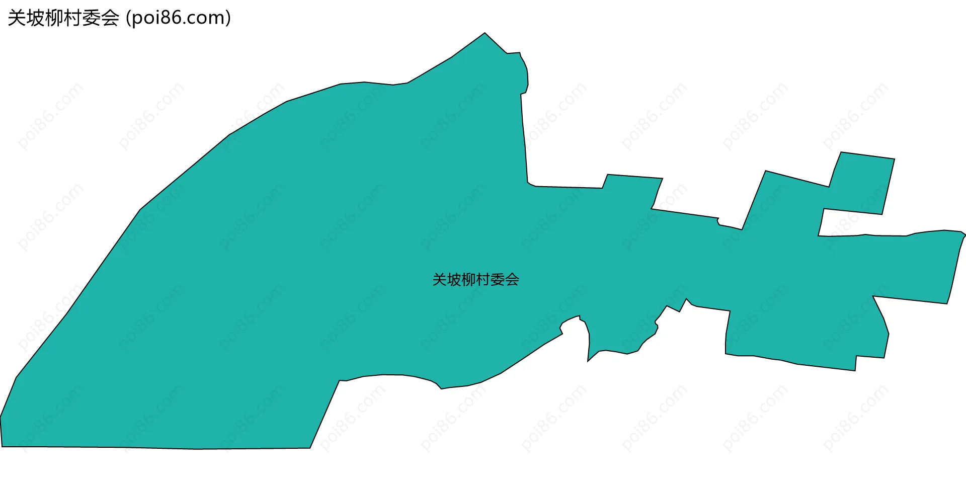 关坡柳村委会边界地图