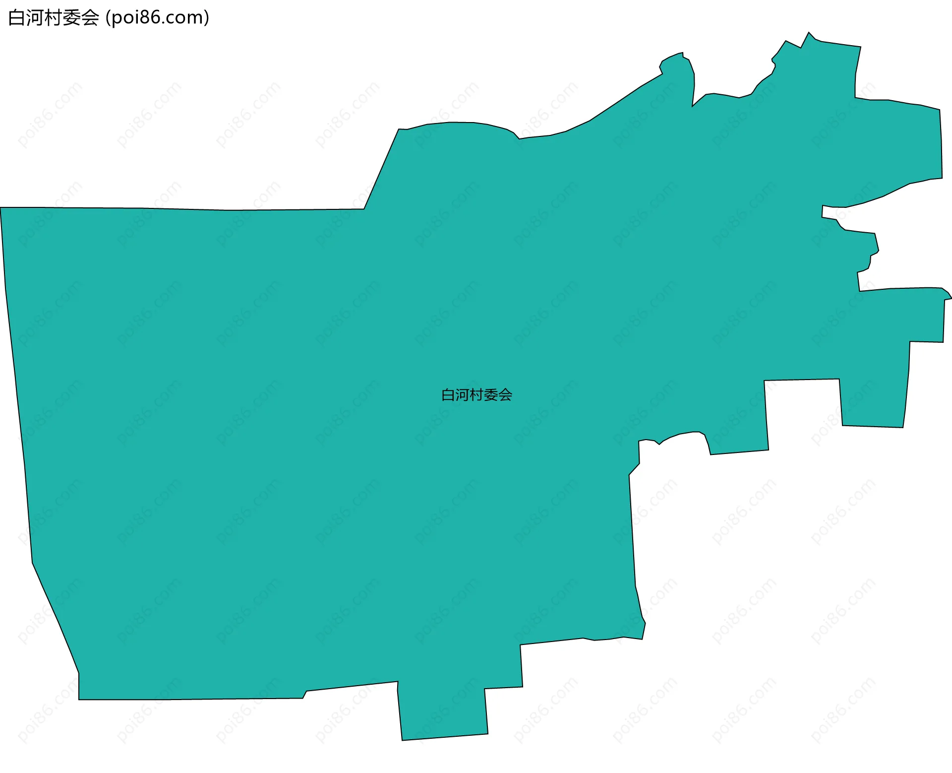 白河村委会边界地图