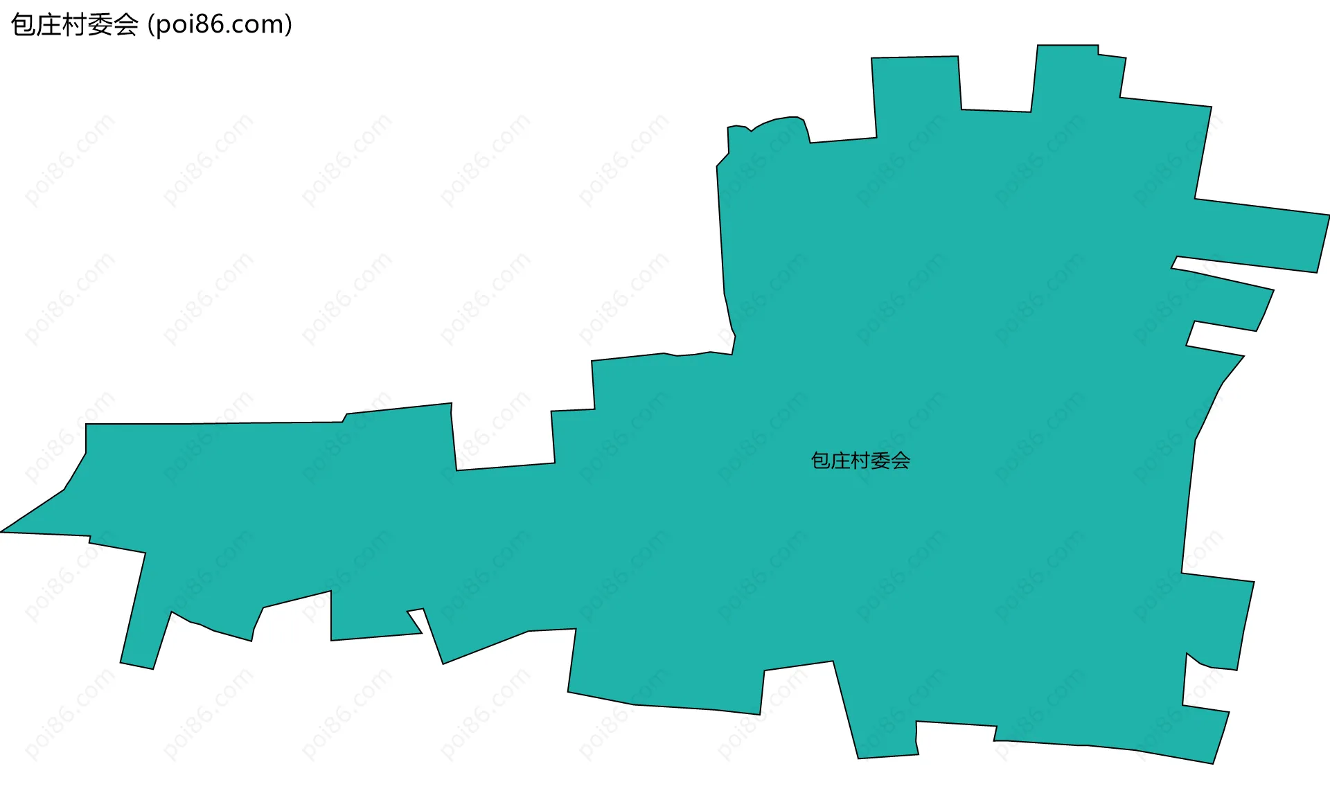 包庄村委会边界地图