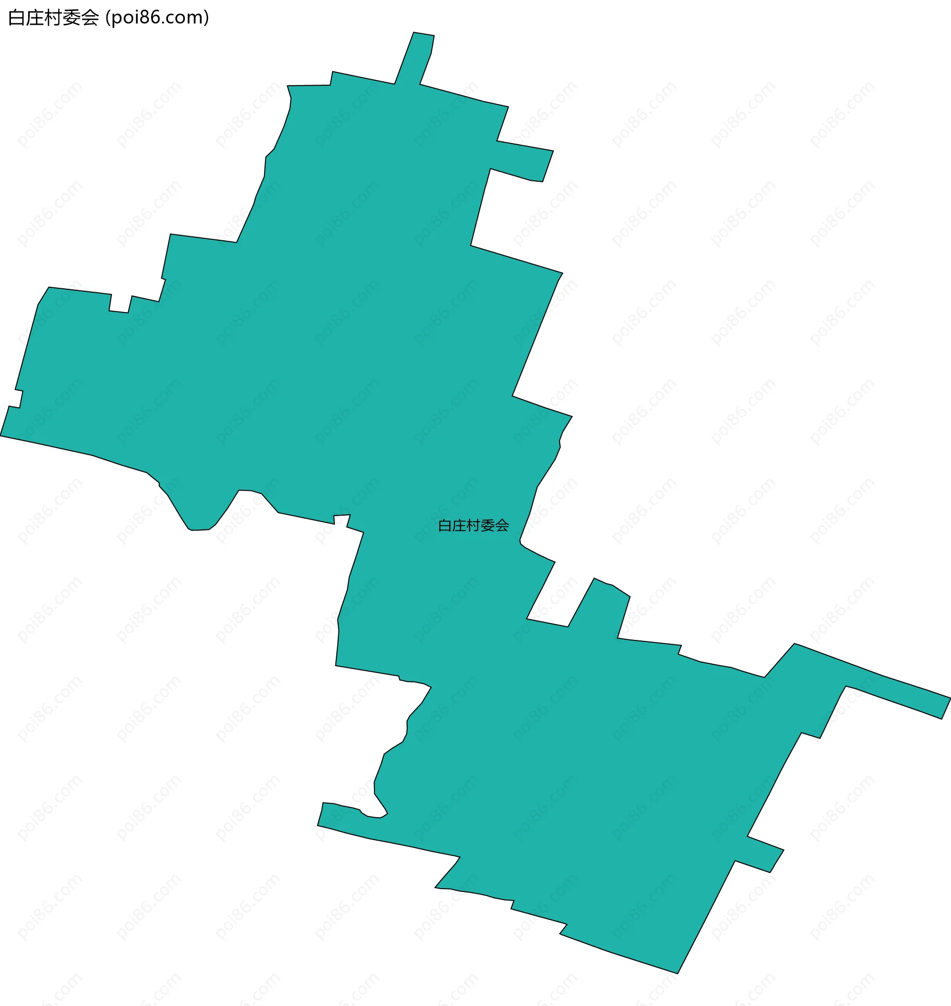 白庄村委会边界地图