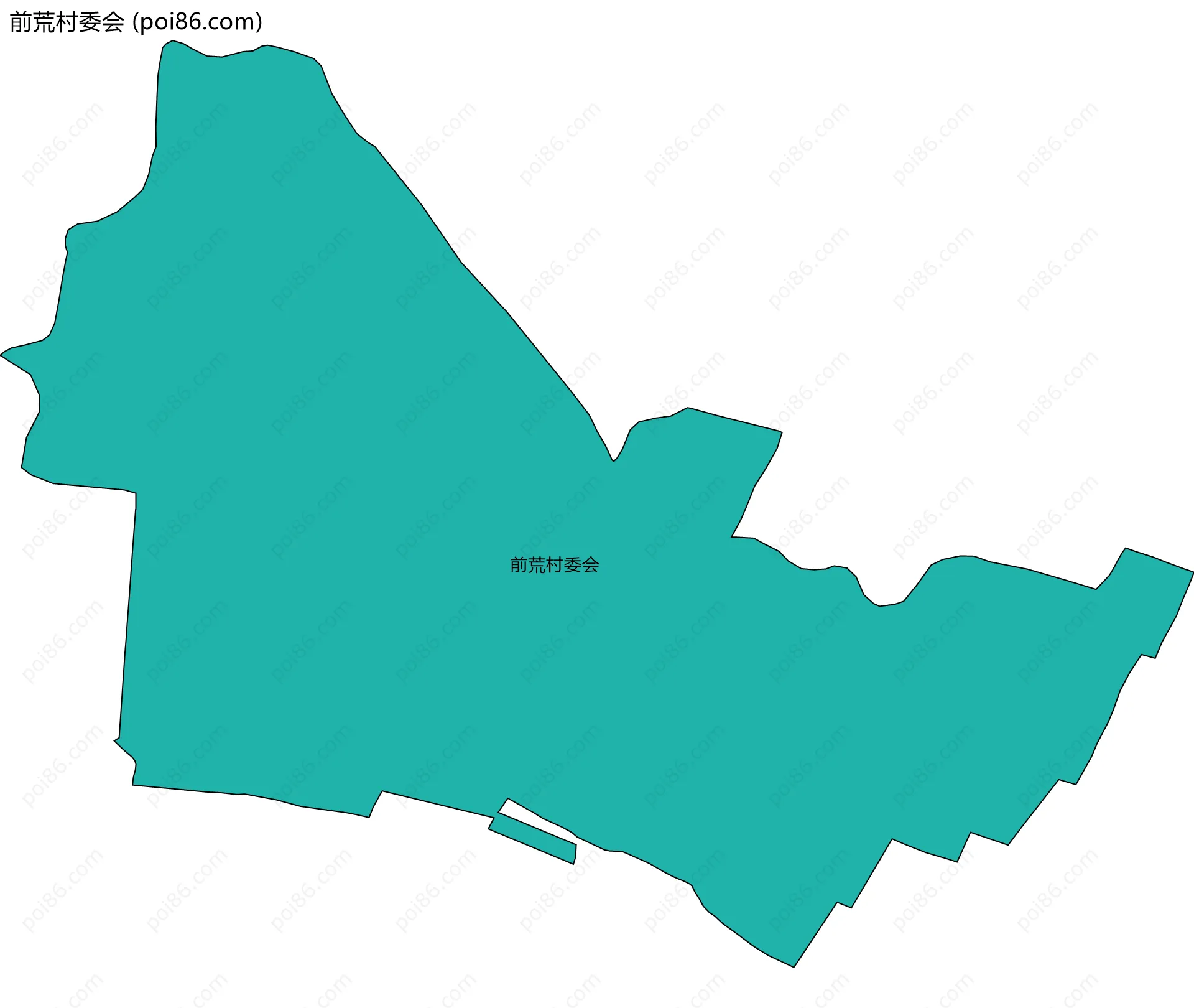 前荒村委会边界地图