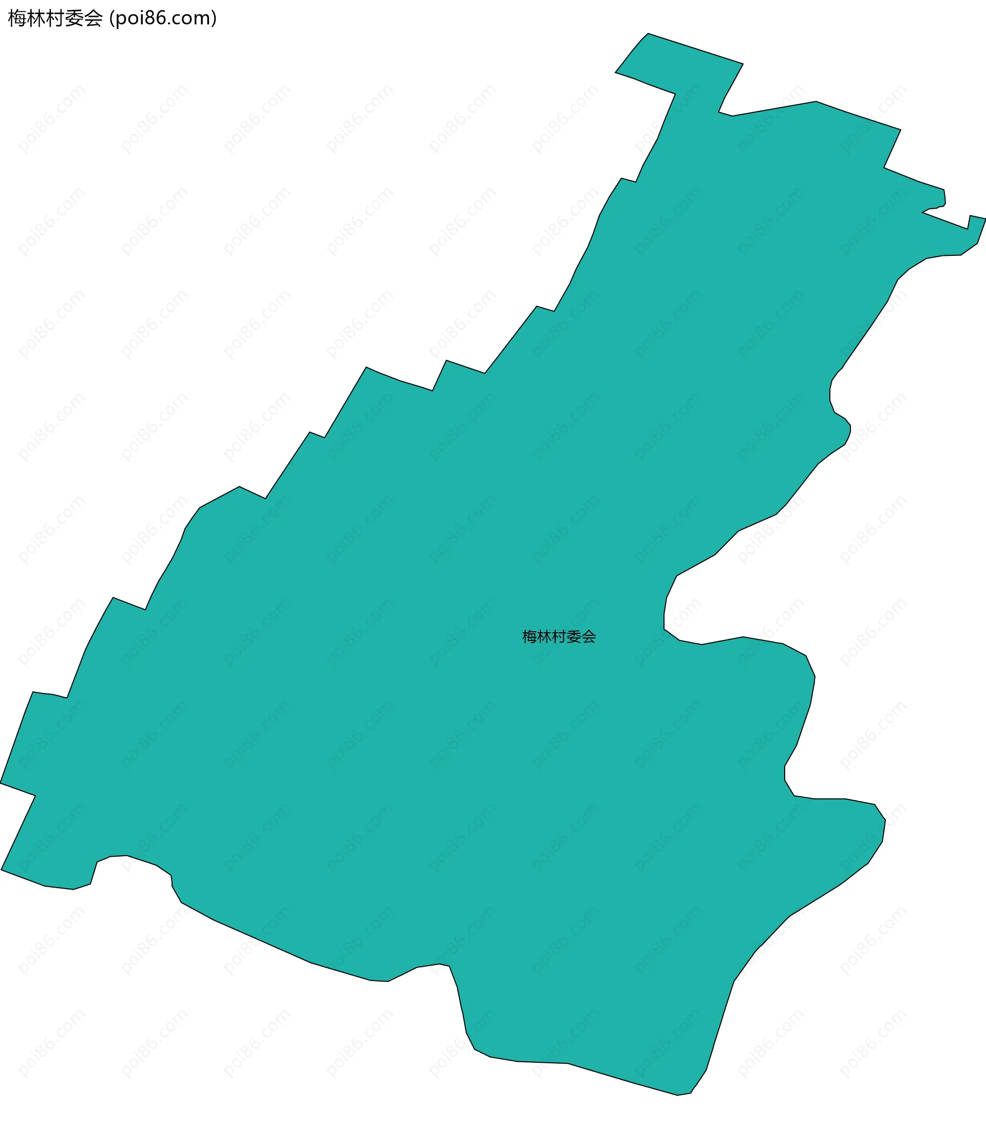 梅林村委会边界地图