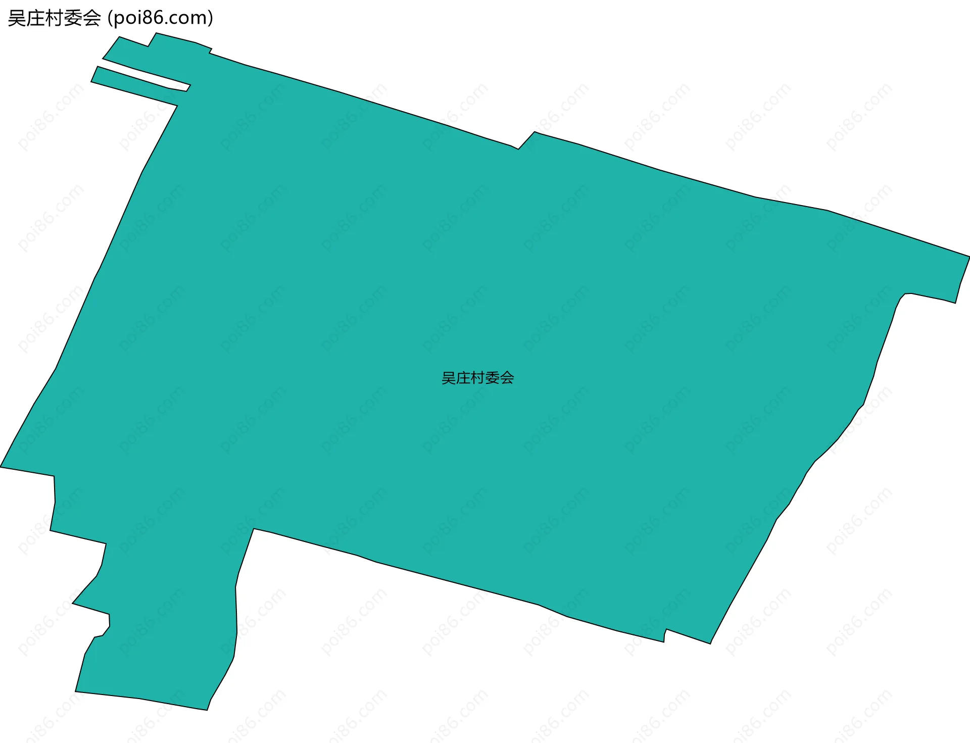 吴庄村委会边界地图