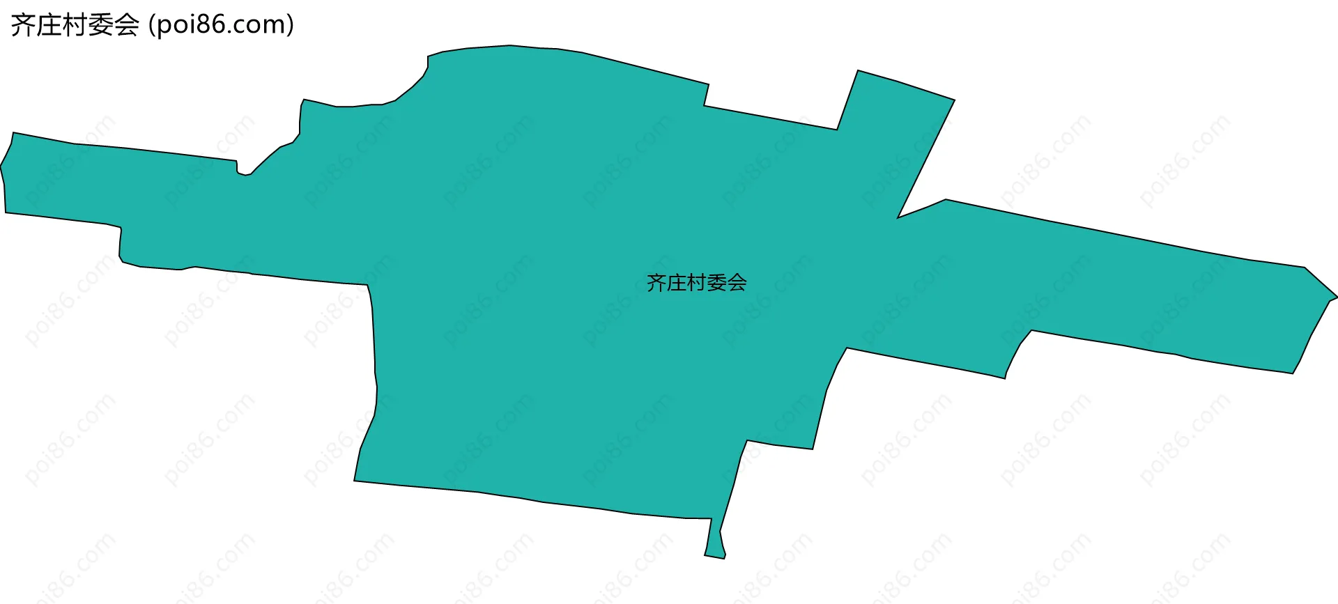 齐庄村委会边界地图