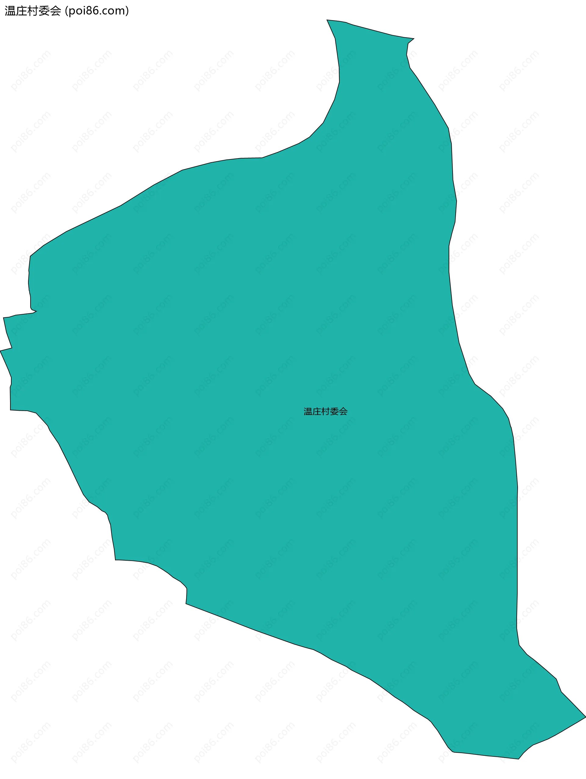 温庄村委会边界地图