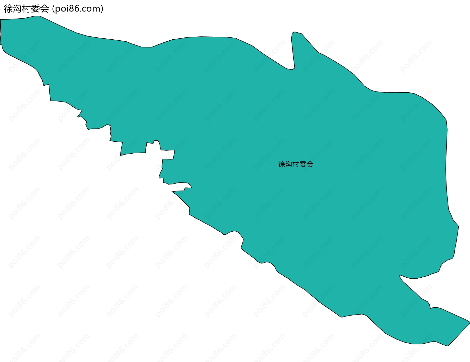 徐沟村委会边界地图