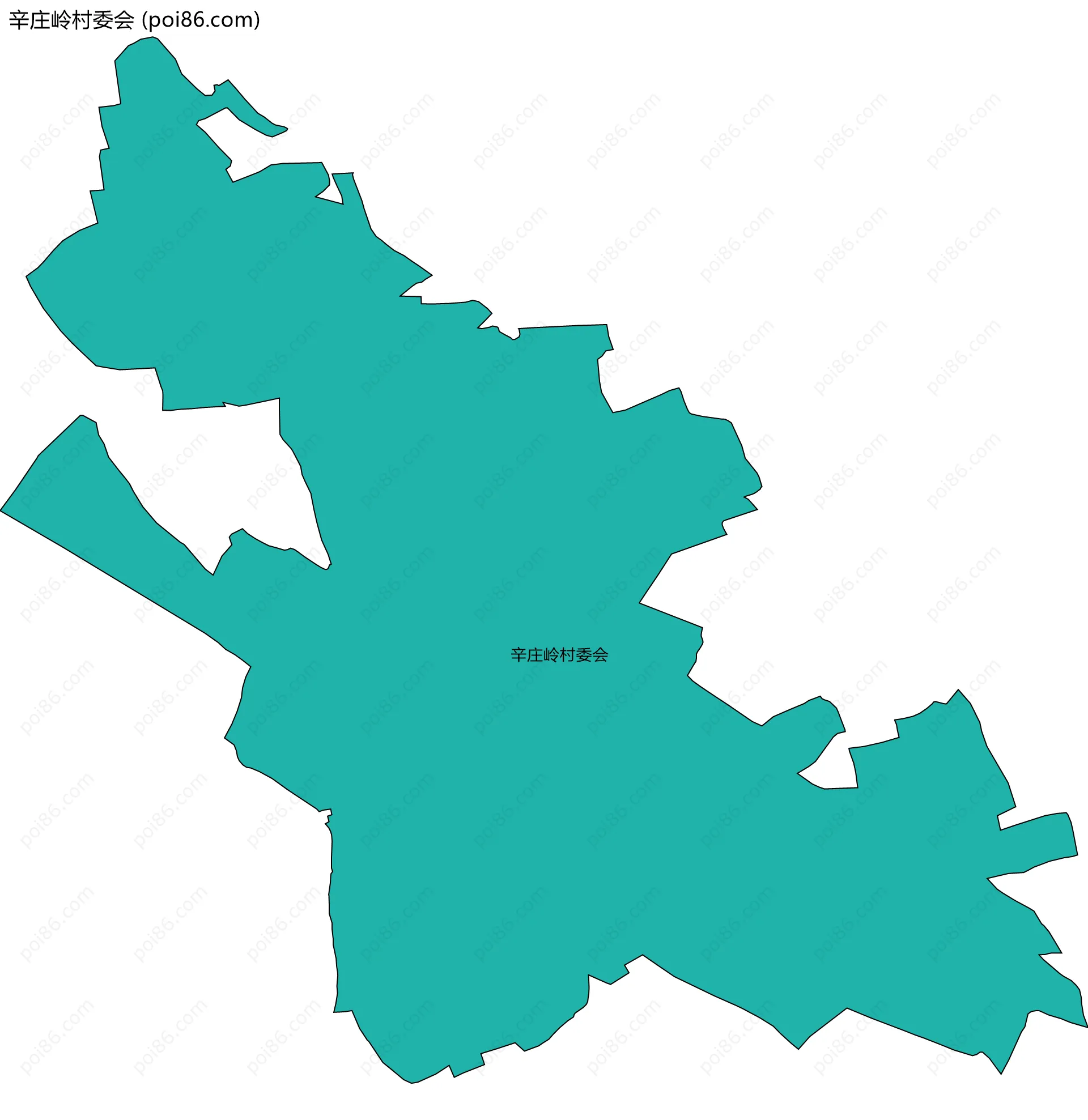 辛庄岭村委会边界地图