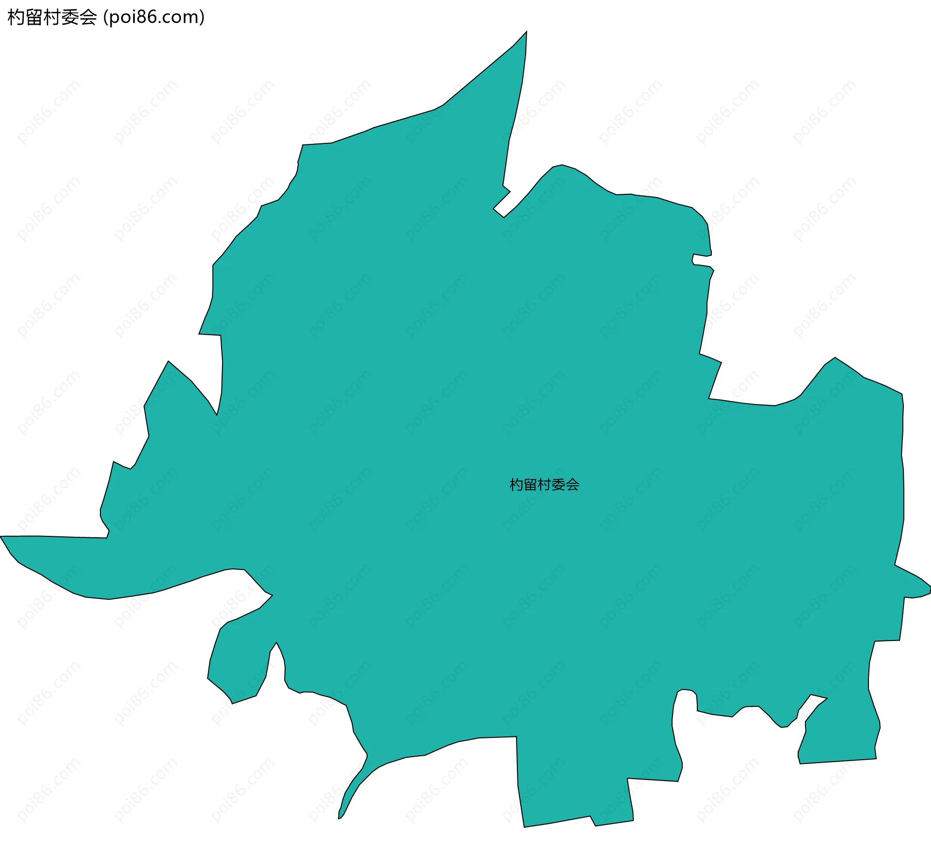 杓留村委会边界地图