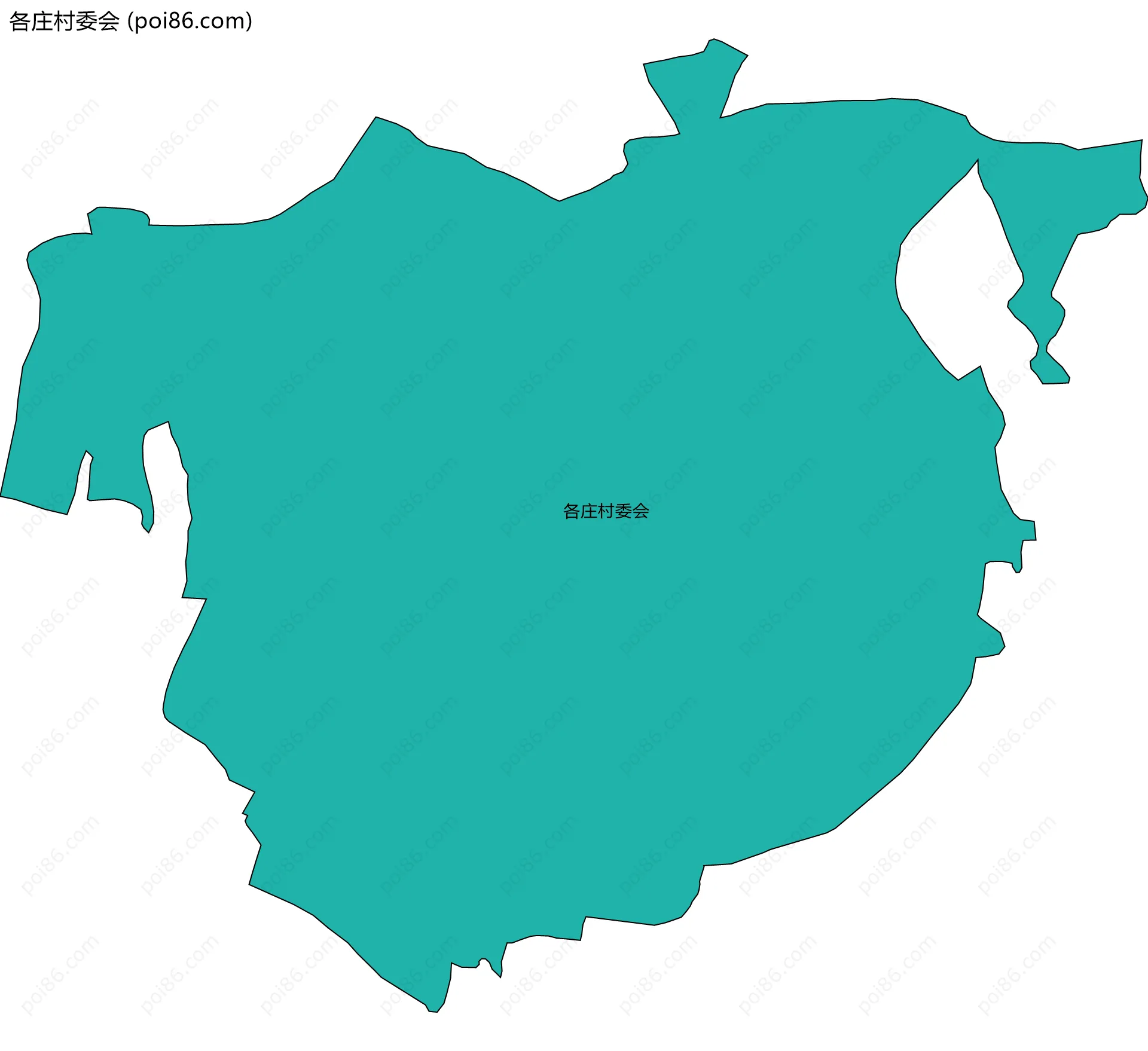 各庄村委会边界地图