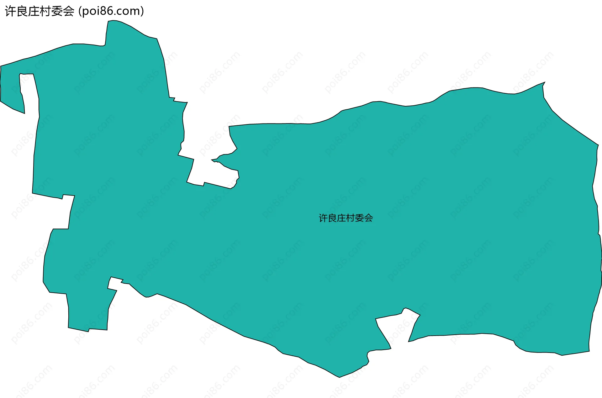 许良庄村委会边界地图