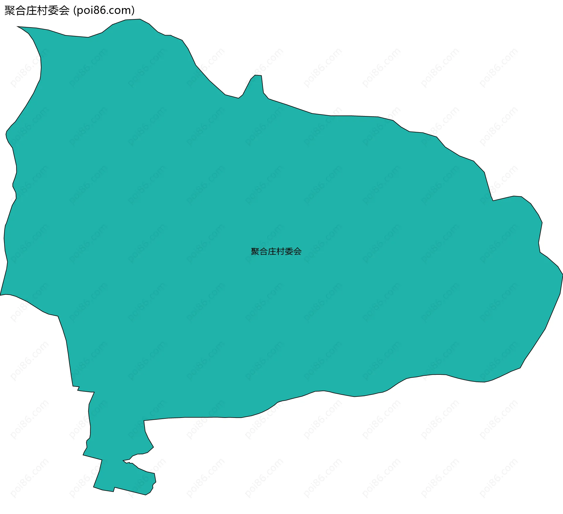 聚合庄村委会边界地图