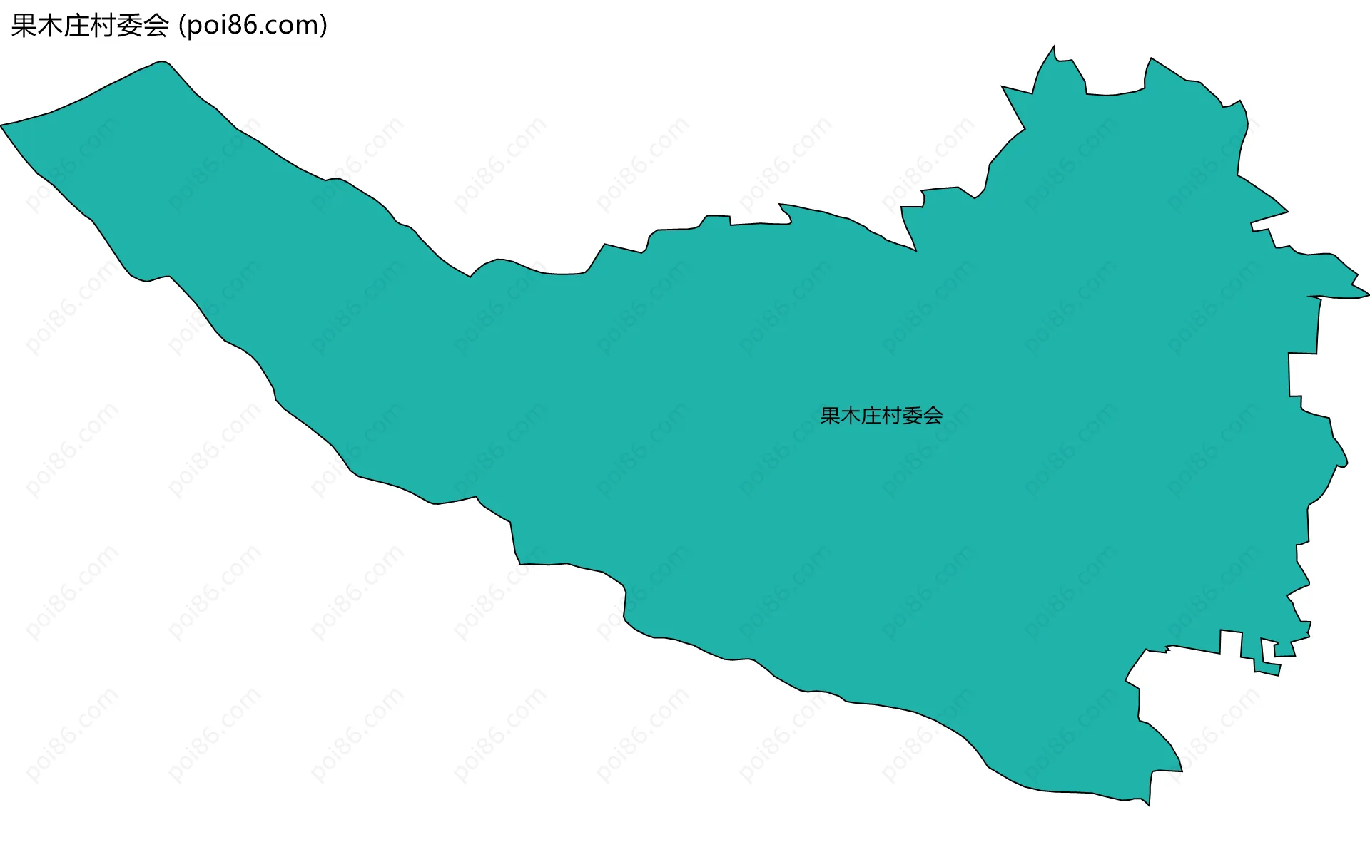 果木庄村委会边界地图