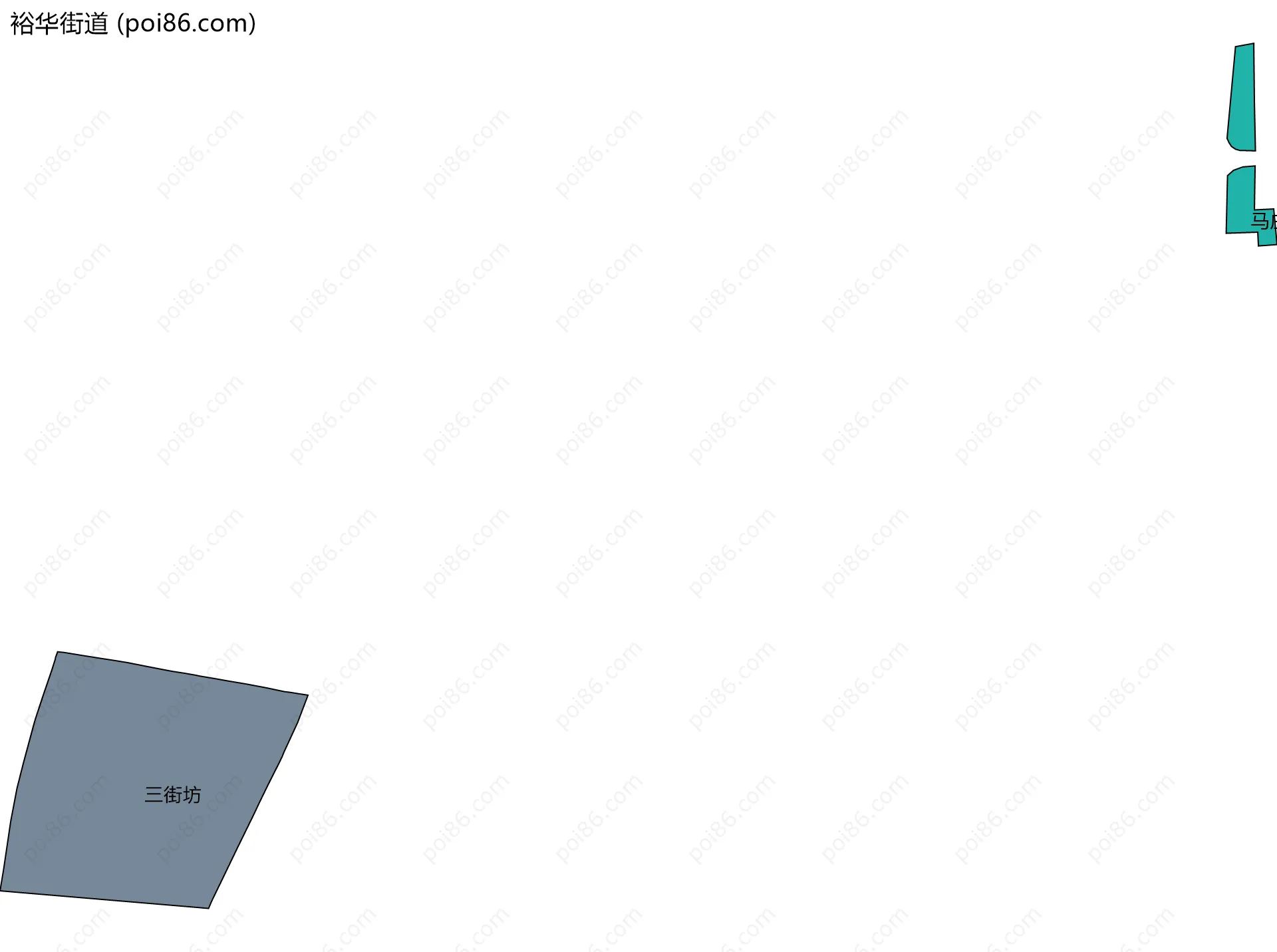 裕华街道边界地图(五级行政区划)